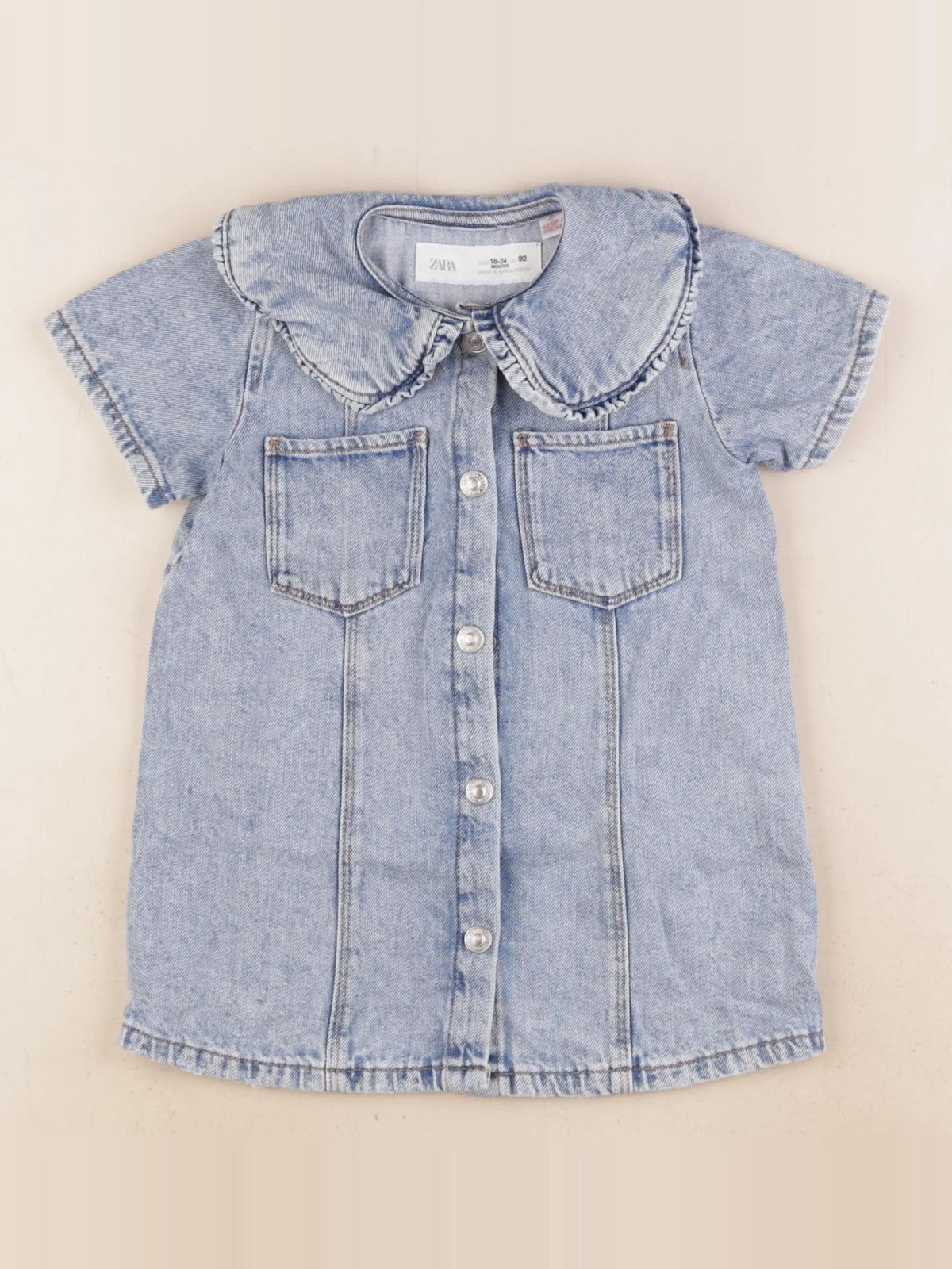 Zara - robe bleu - 18/24 mois