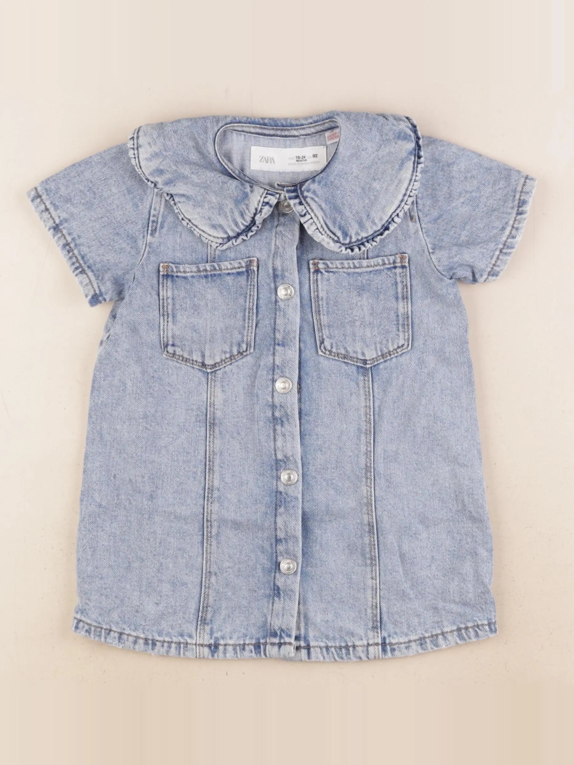 Zara - robe bleu - 18/24 mois