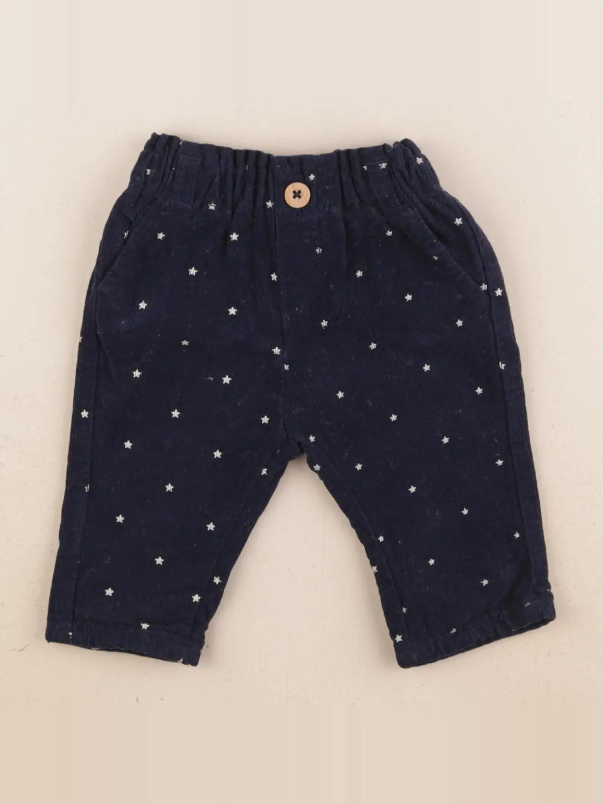 Vertbaudet - pantalon bleu - 3 mois