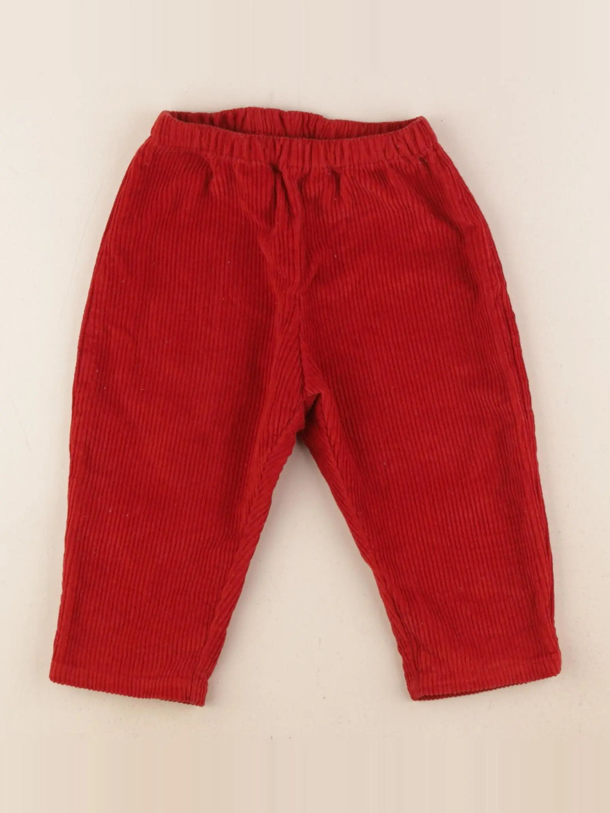 Petit Bateau - pantalon rouge - 24 mois