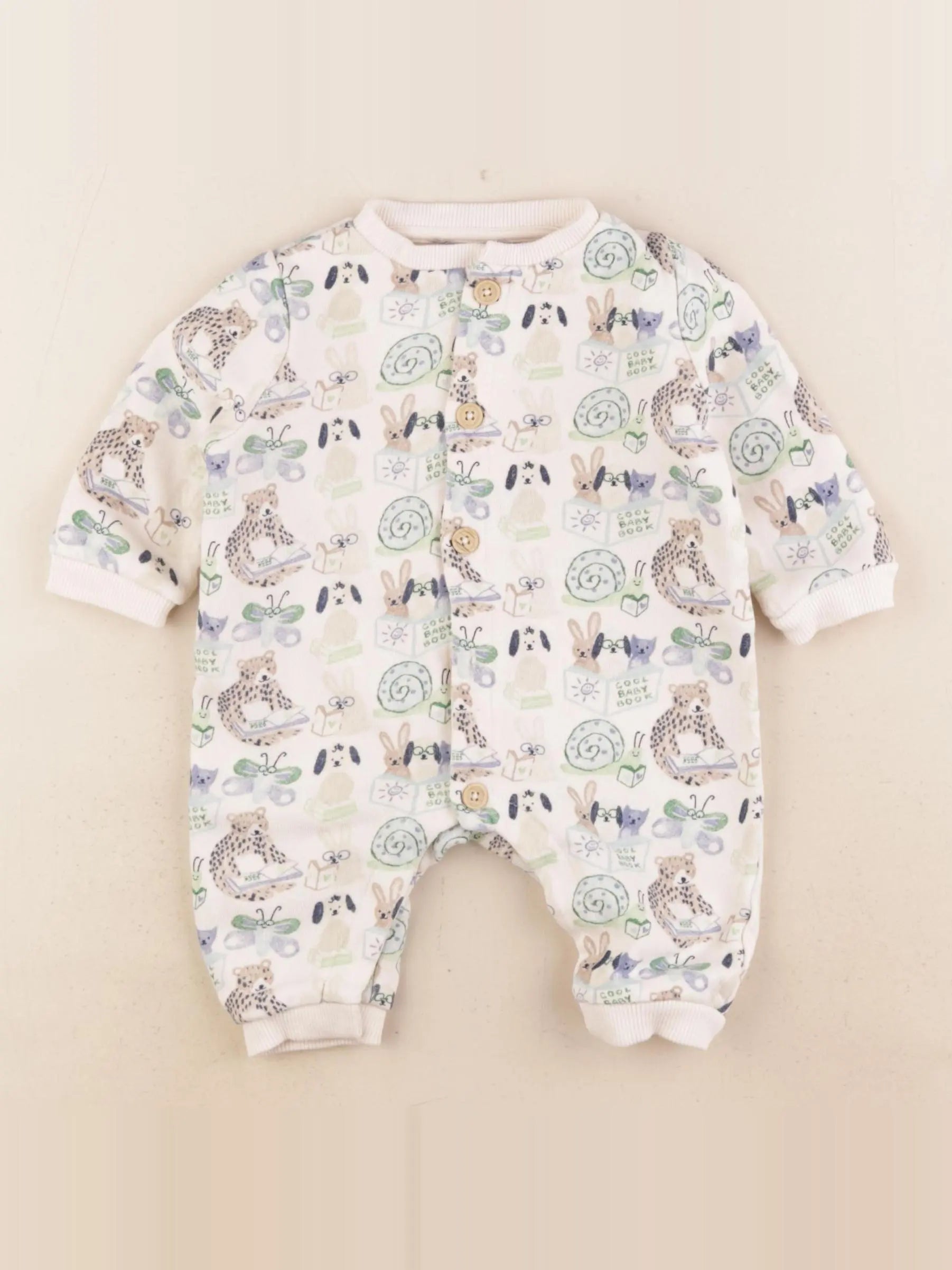 Boutchou - combinaison doublé multicolore - 3 mois