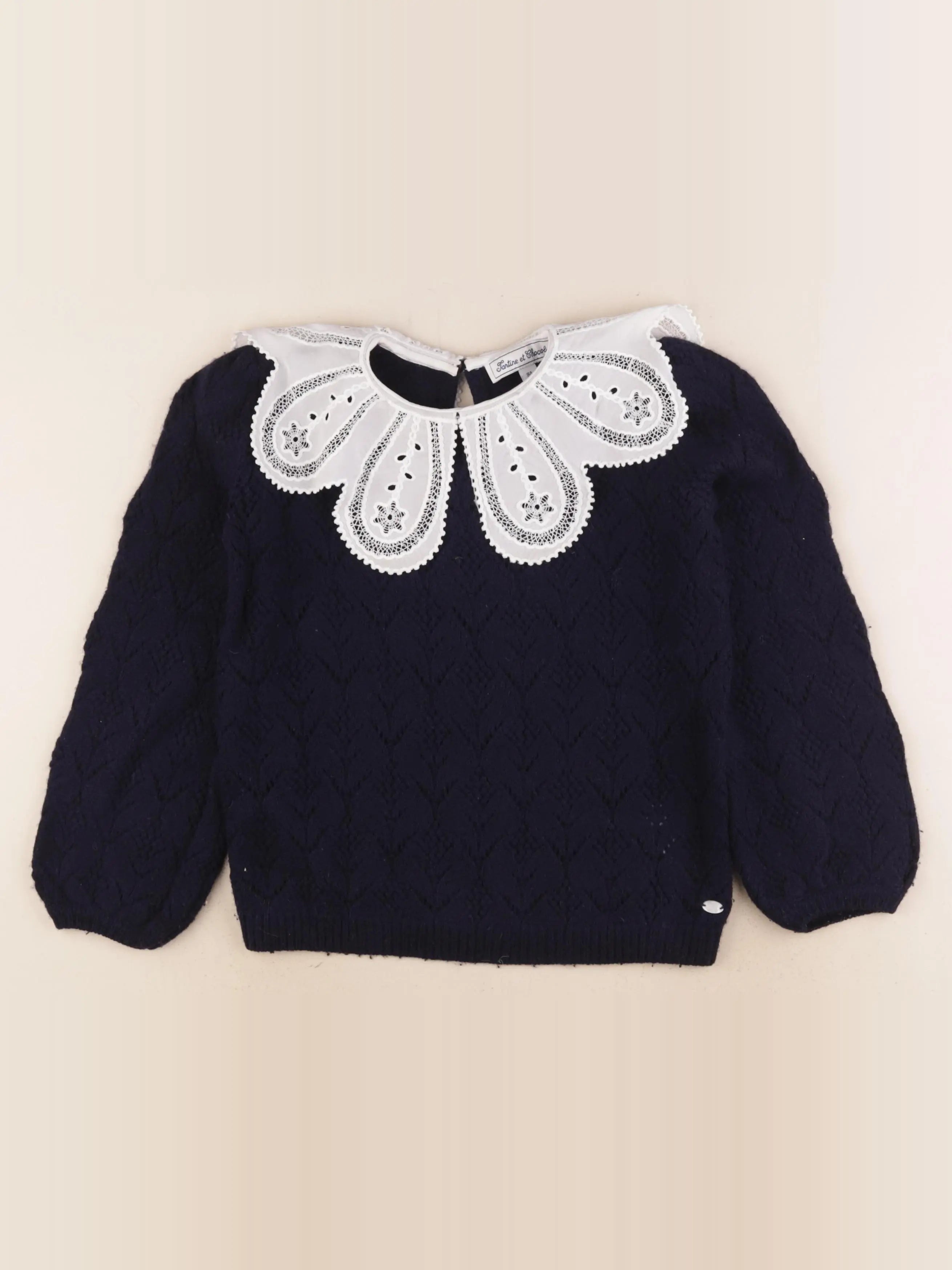 Tartine & Chocolat - pull bleu - 8 ans