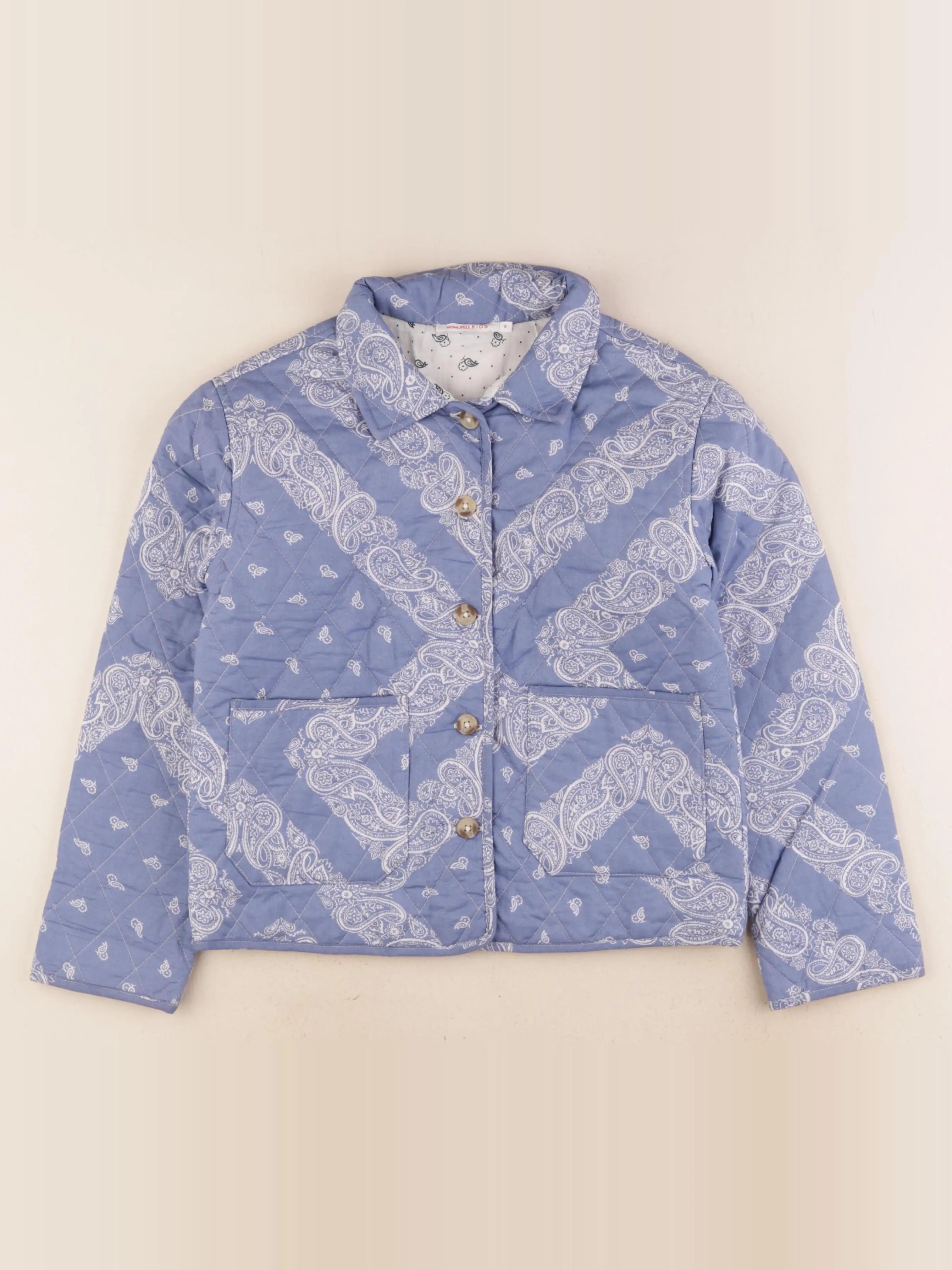 Monoprix - veste bleu - 8 ans