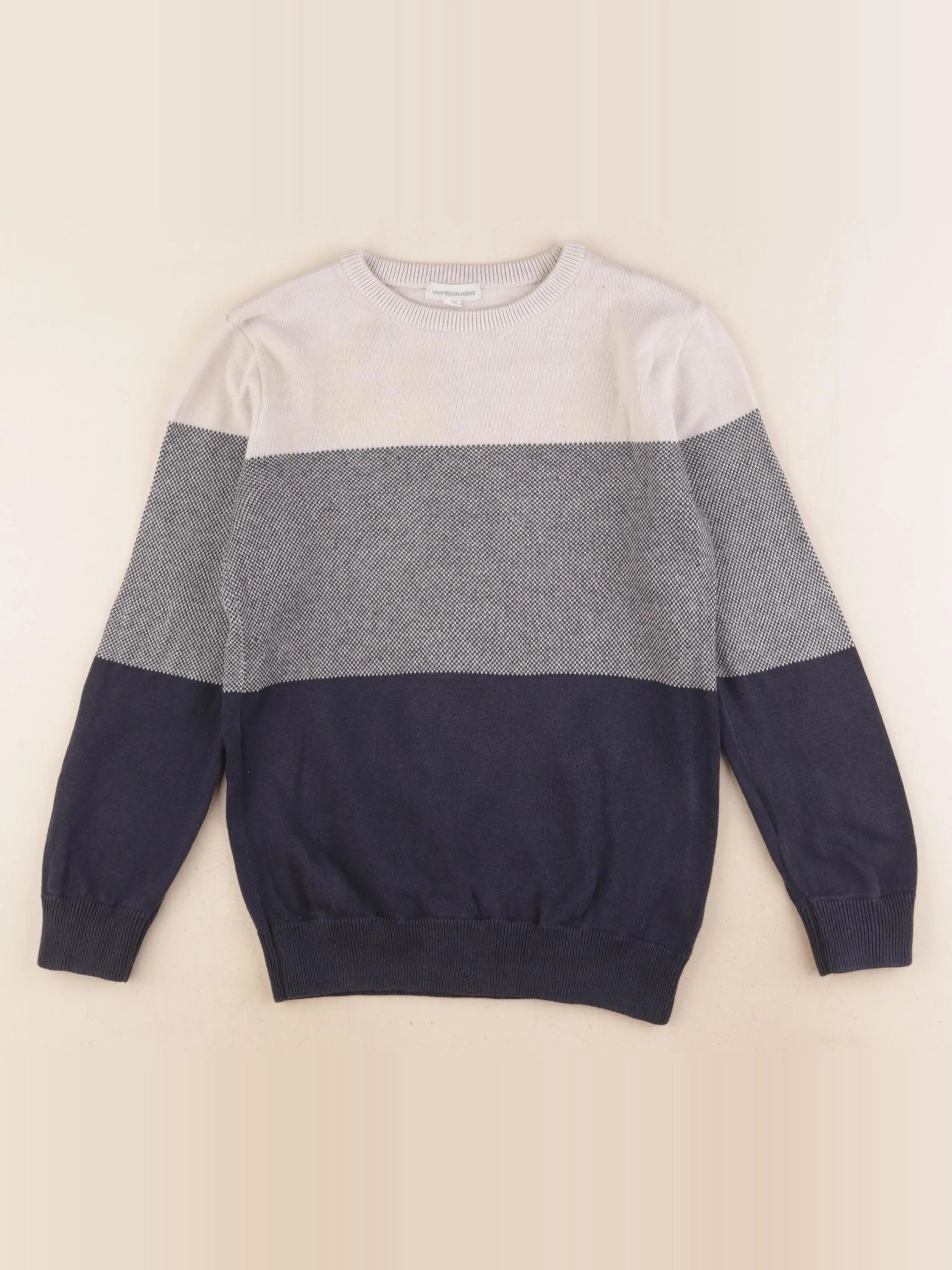 Vertbaudet - pull multicolore - 8 ans