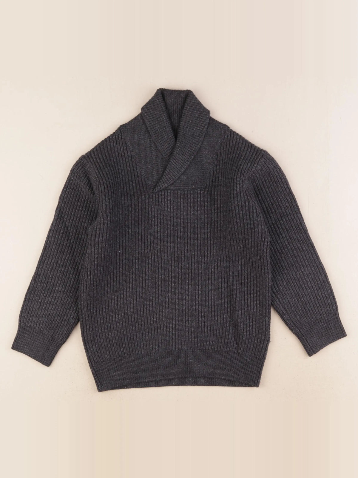 Vertbaudet - pull gris - 6 ans