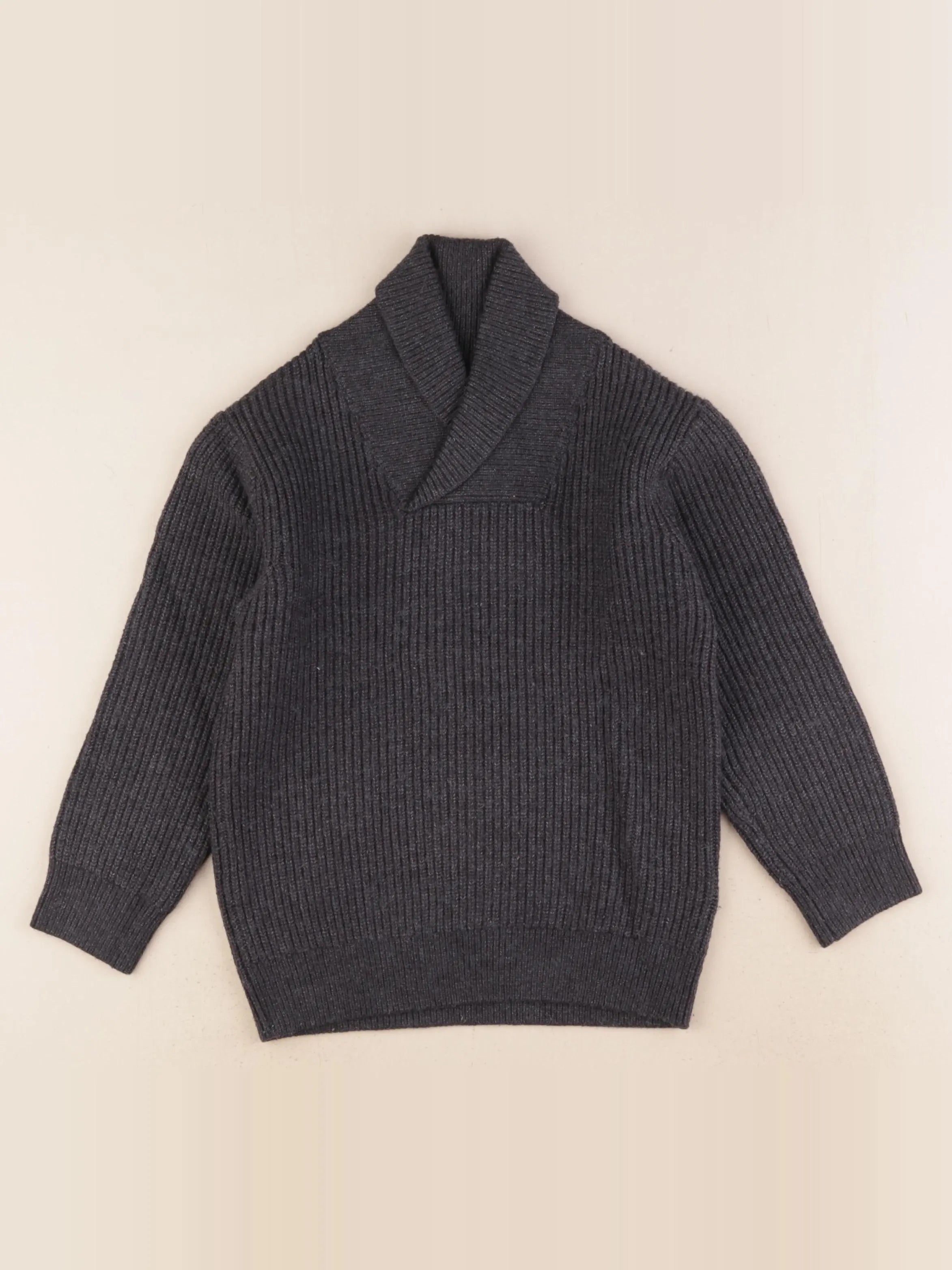 Vertbaudet - pull gris - 6 ans