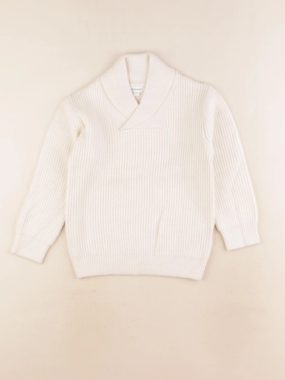Vertbaudet - pull blanc - 6 ans