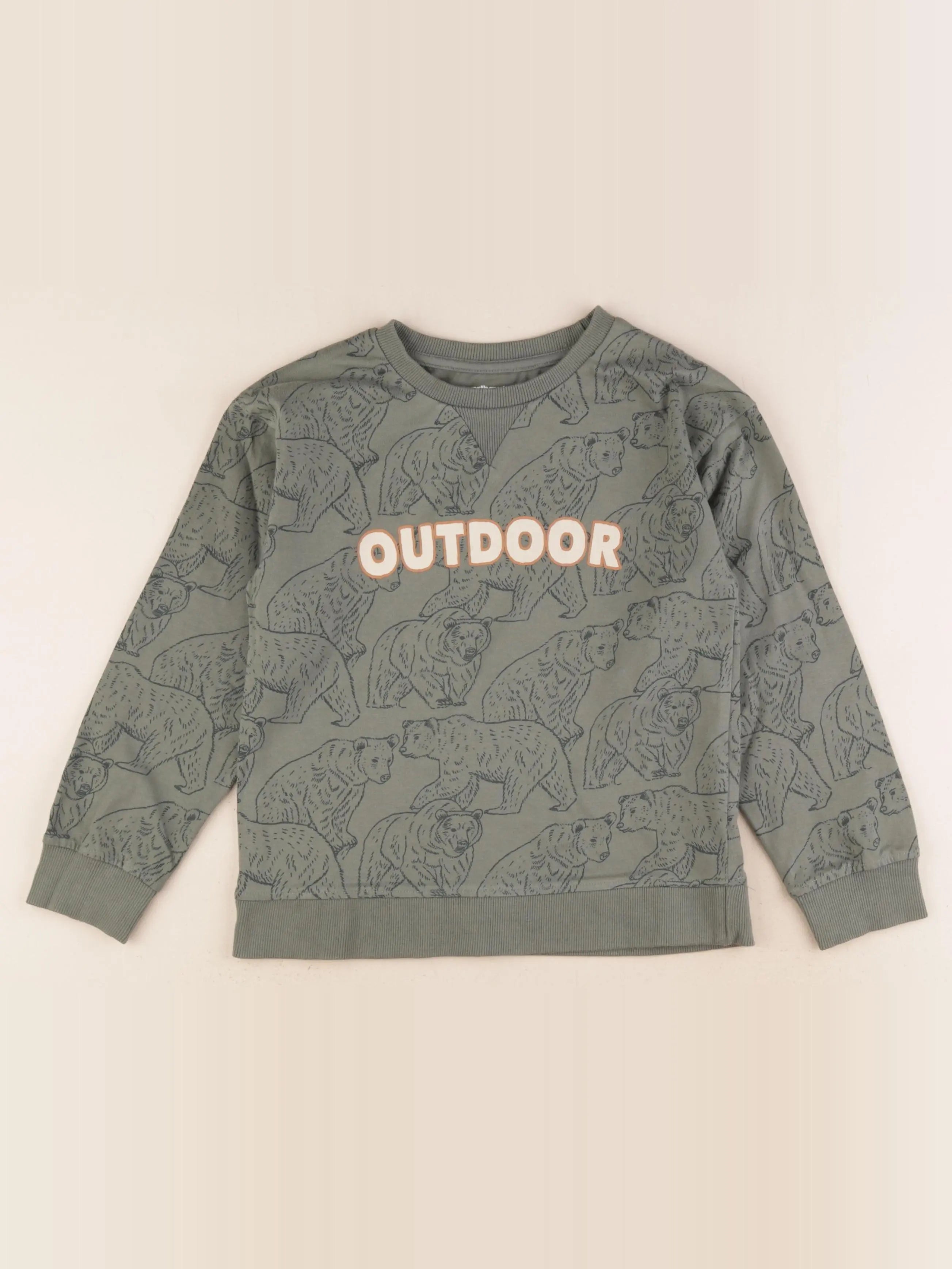 Vertbaudet - tee-shirt vert - 8 ans