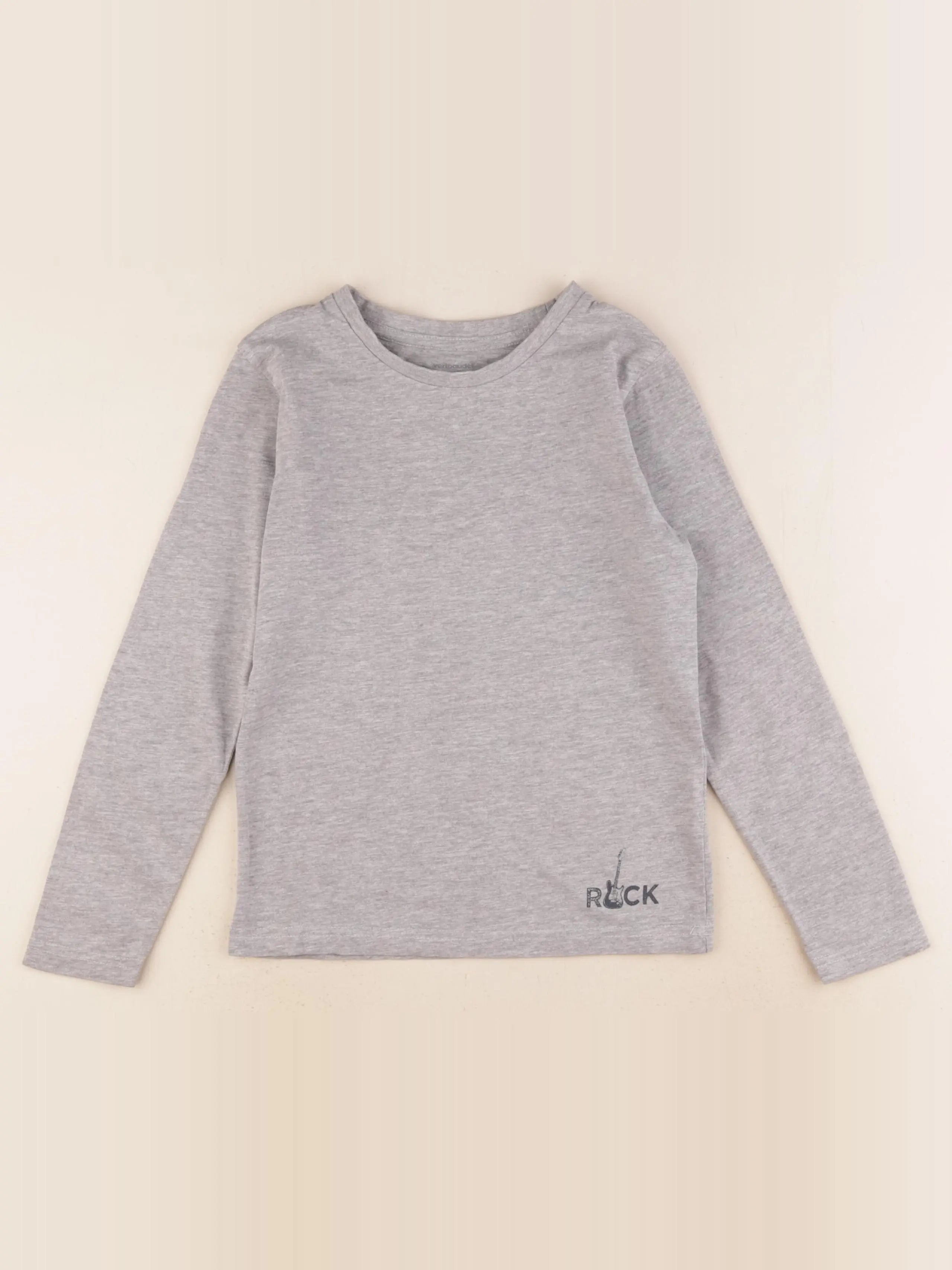 Vertbaudet - tee-shirt gris - 8 ans