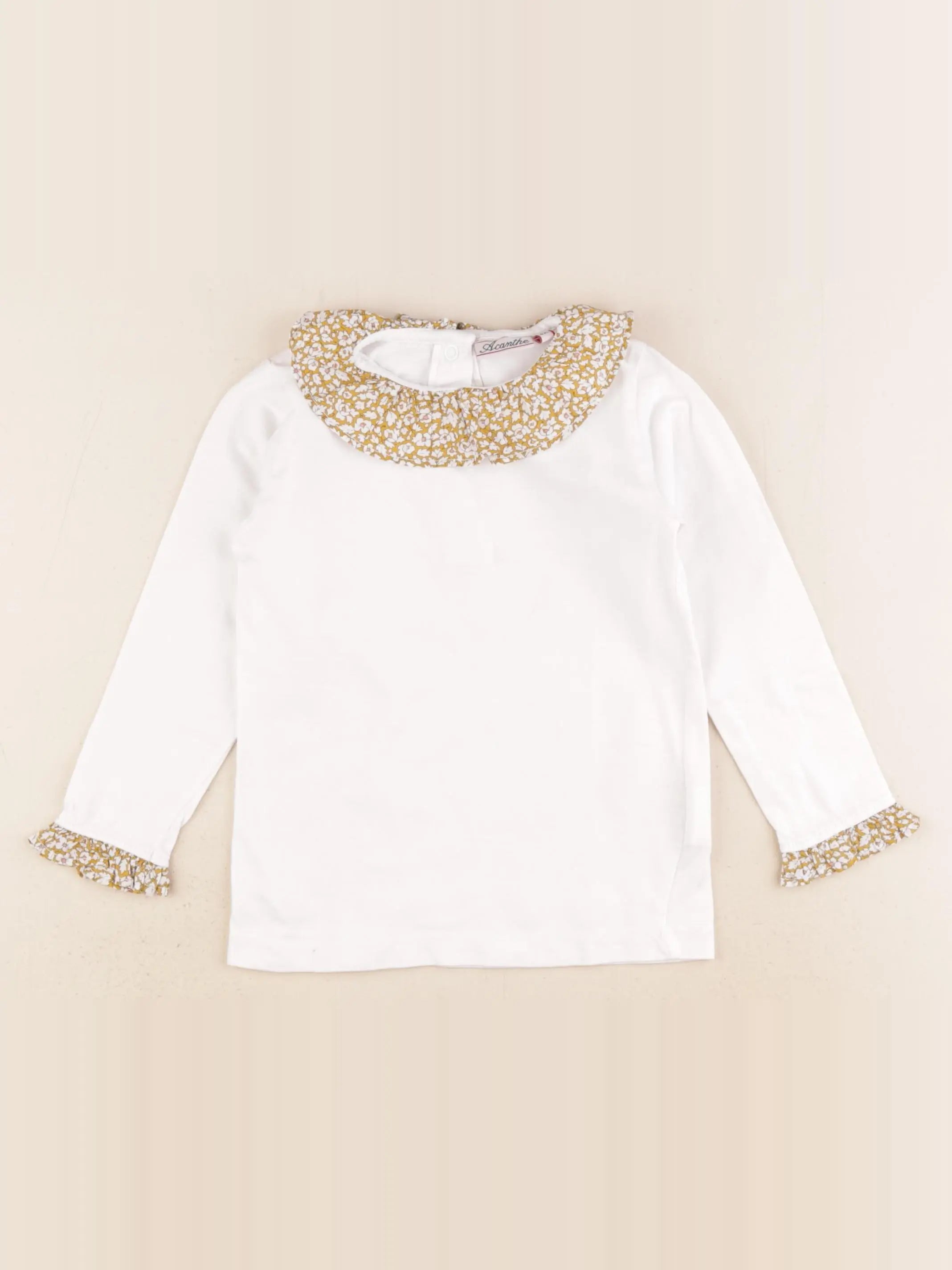 Acanthe - tee-shirt blanc - 4 ans