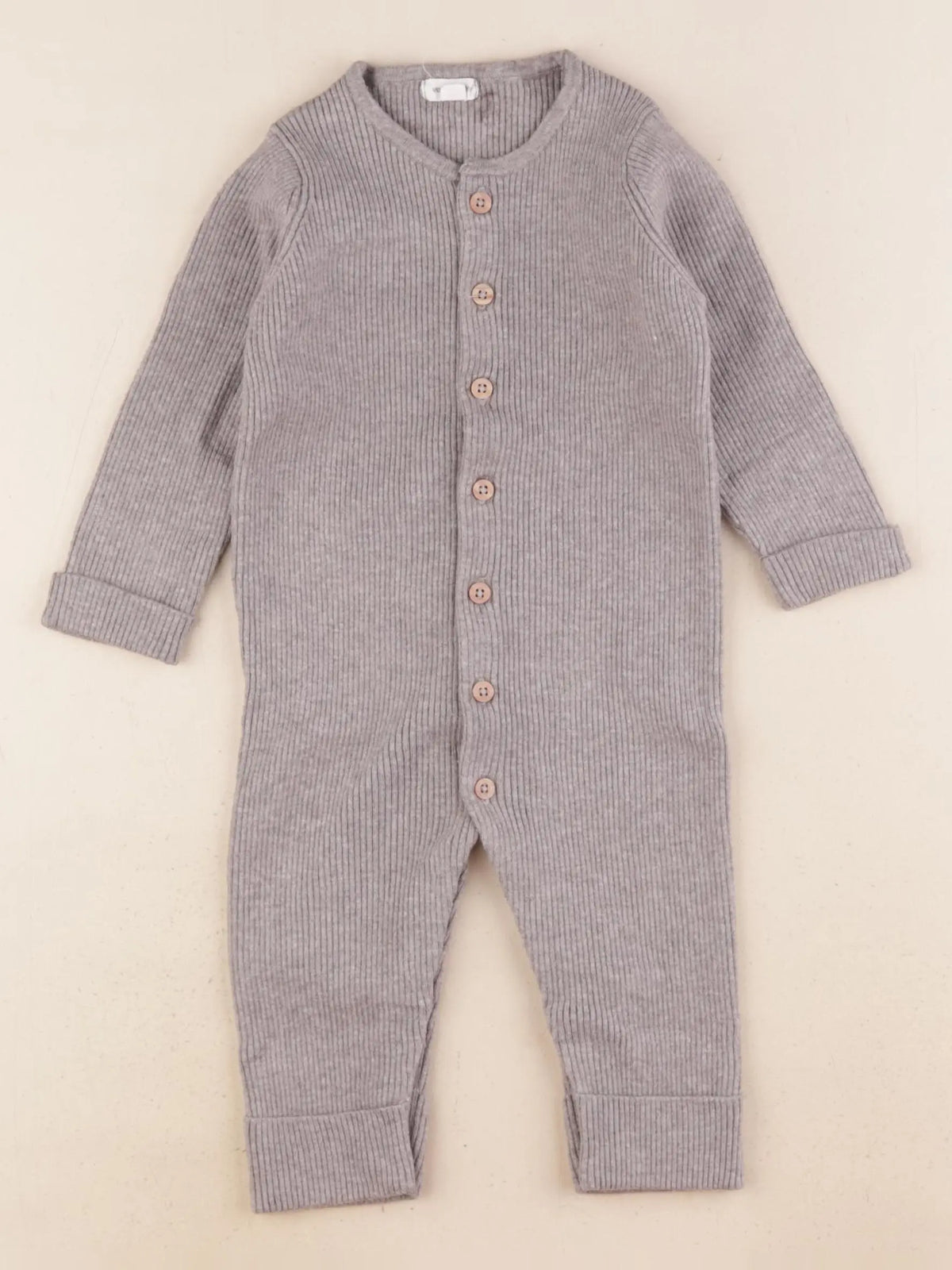 Vertbaudet - combinaison gris - 12 mois