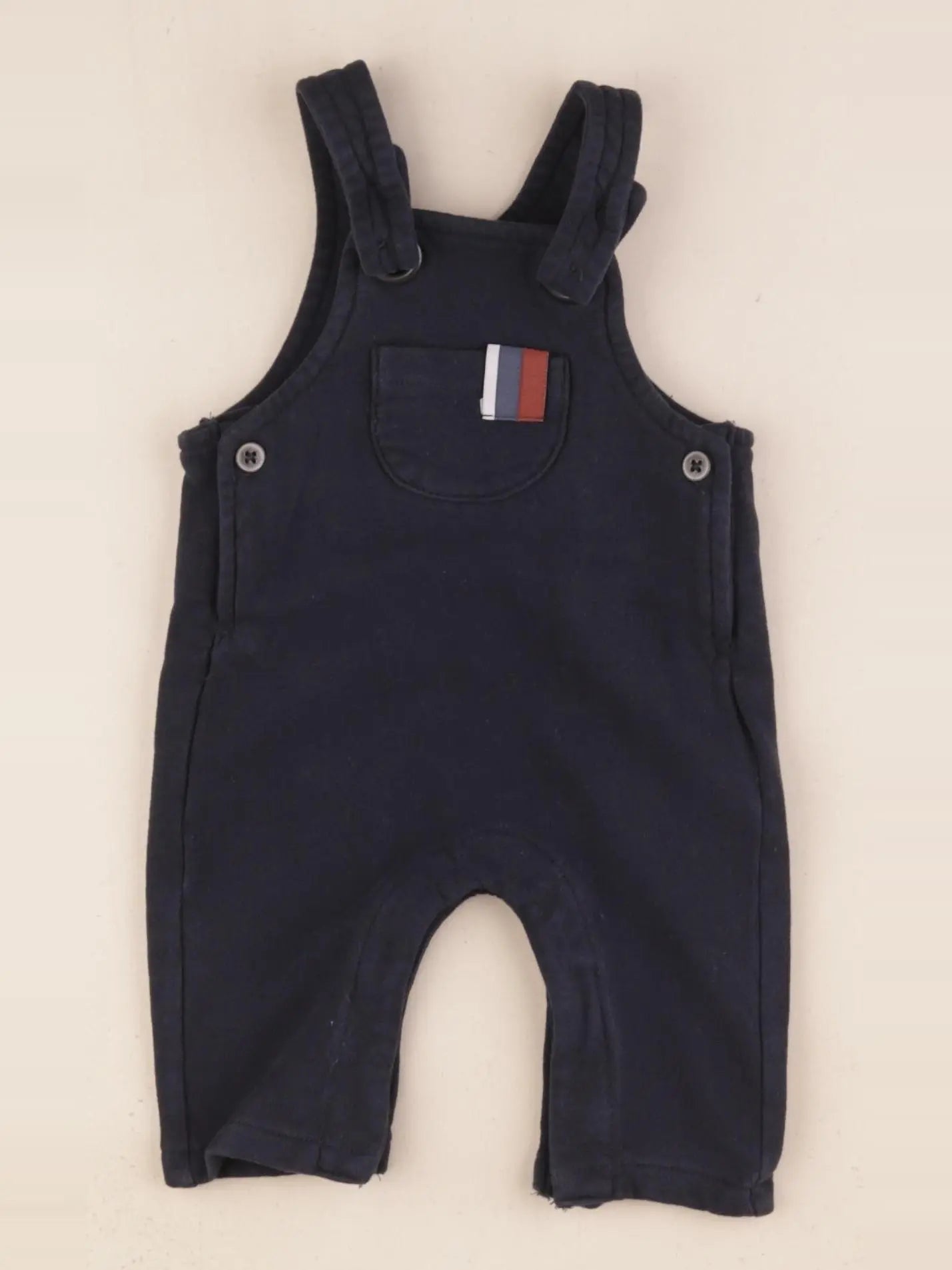 Vertbaudet - combinaison doublé bleu - 3 mois