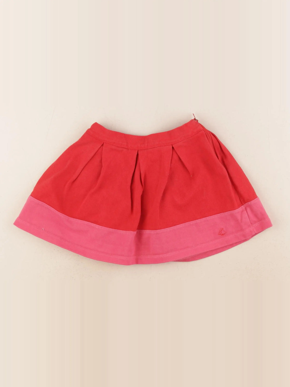 Petit Bateau - jupe rouge - 3 ans