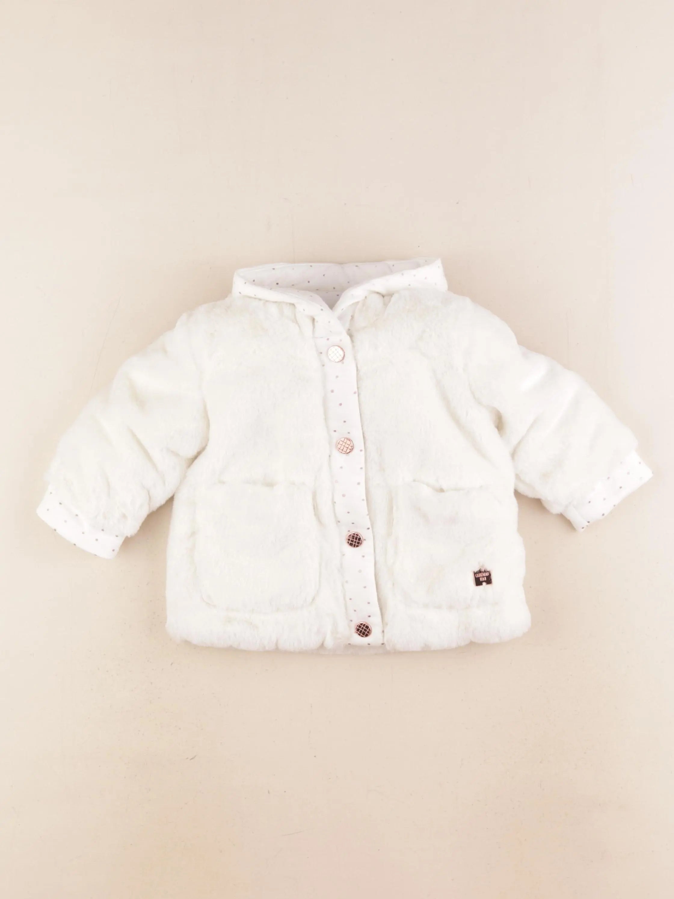 Carrément Beau - veste blanc - 6 mois