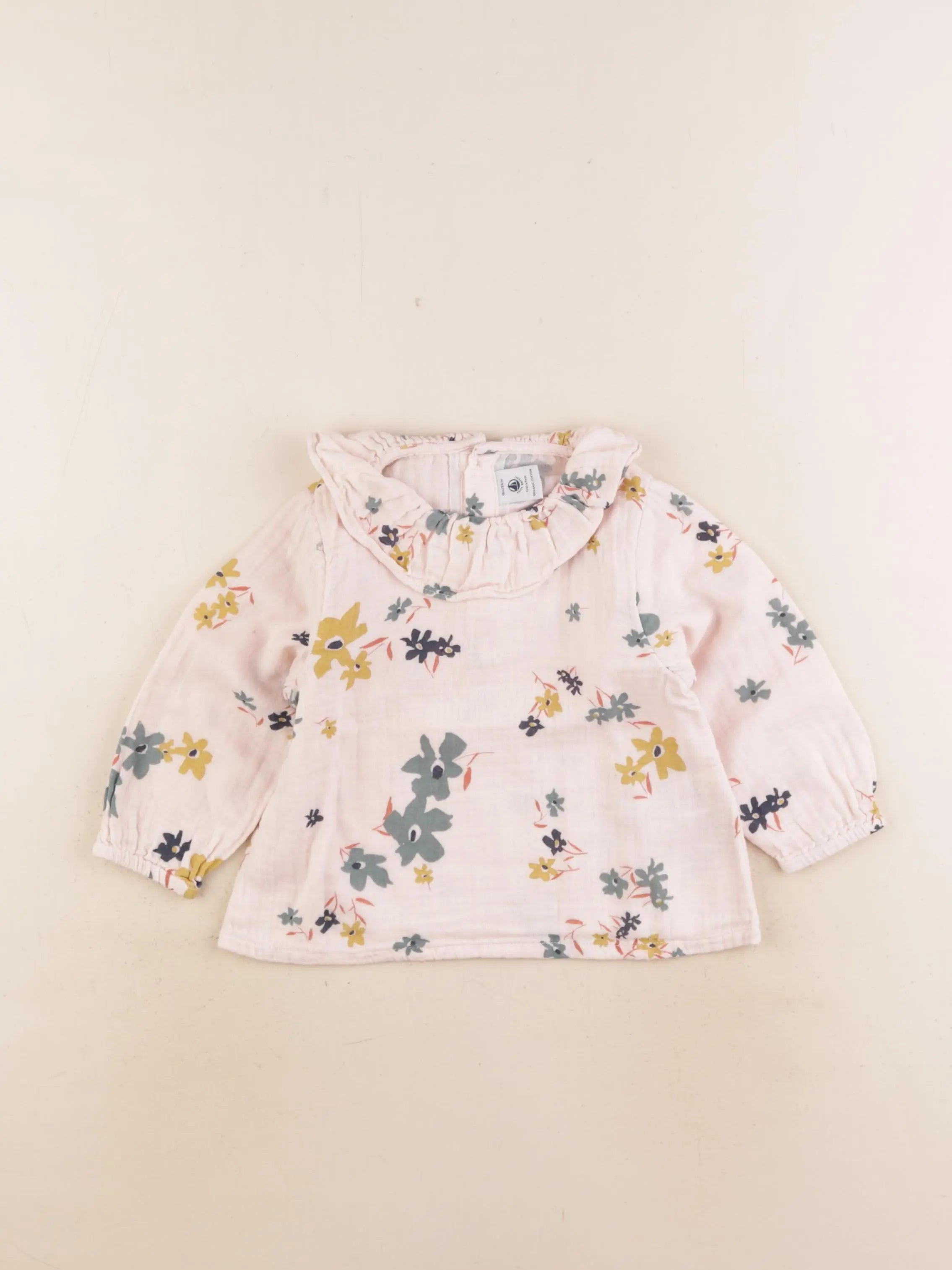 Petit Bateau - blouse rose - 18 mois