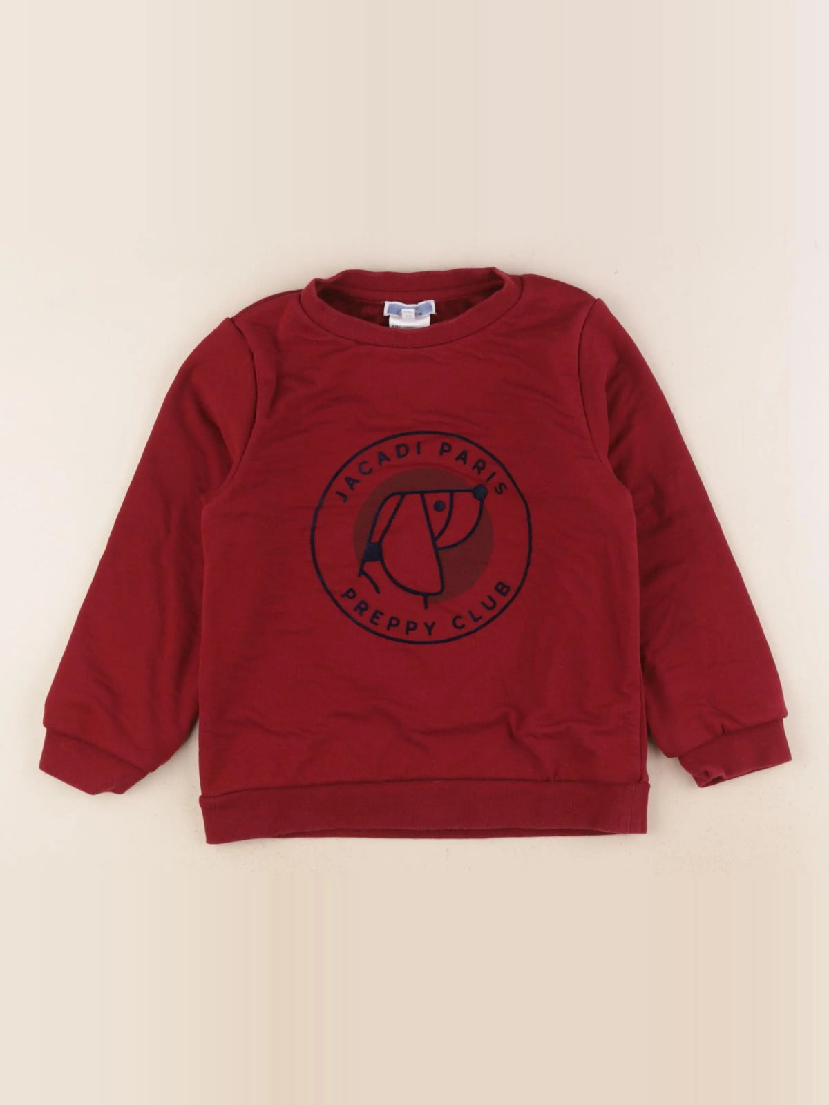 Jacadi - sweat rouge - 6 ans