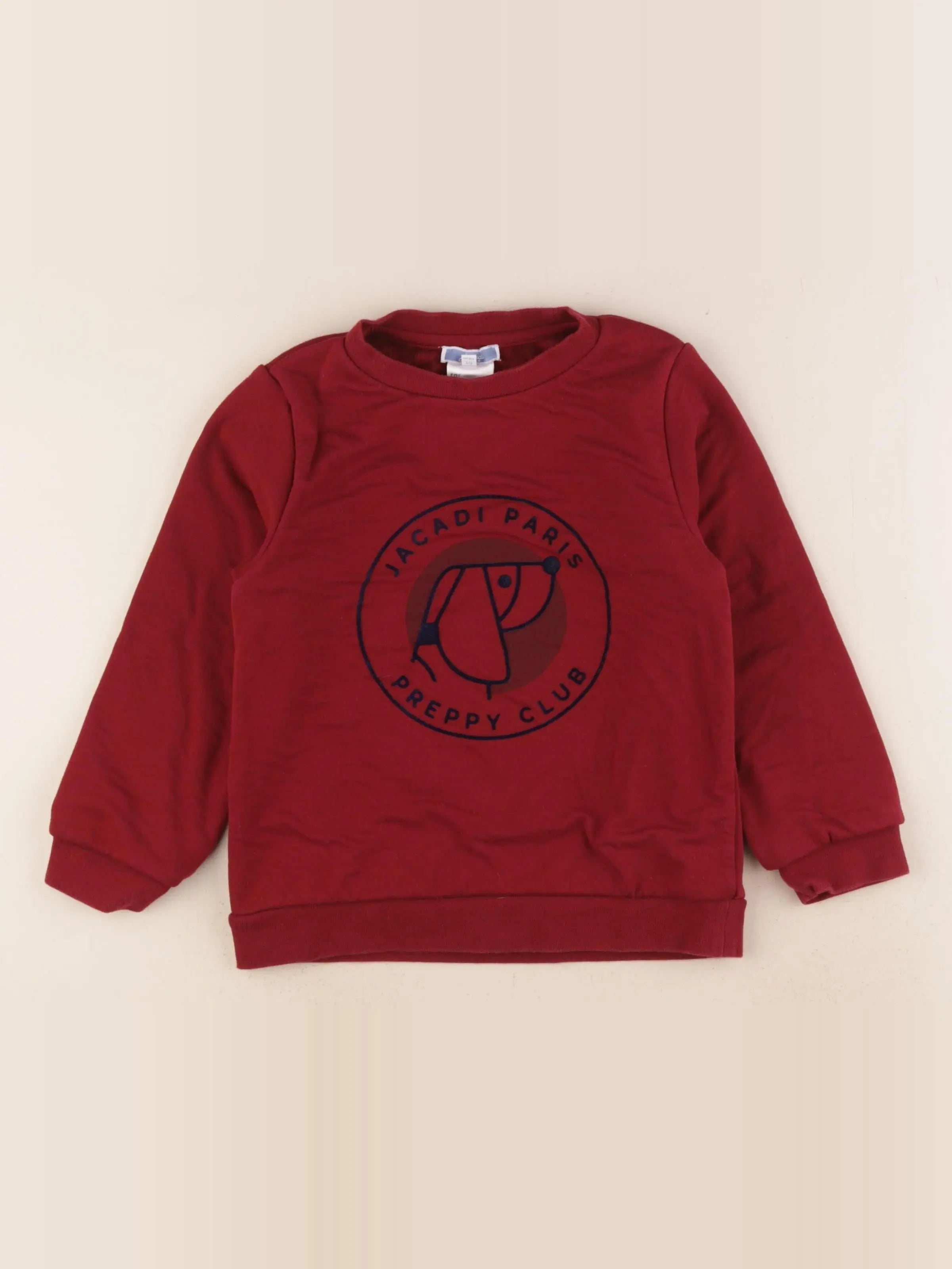 Jacadi - sweat rouge - 6 ans