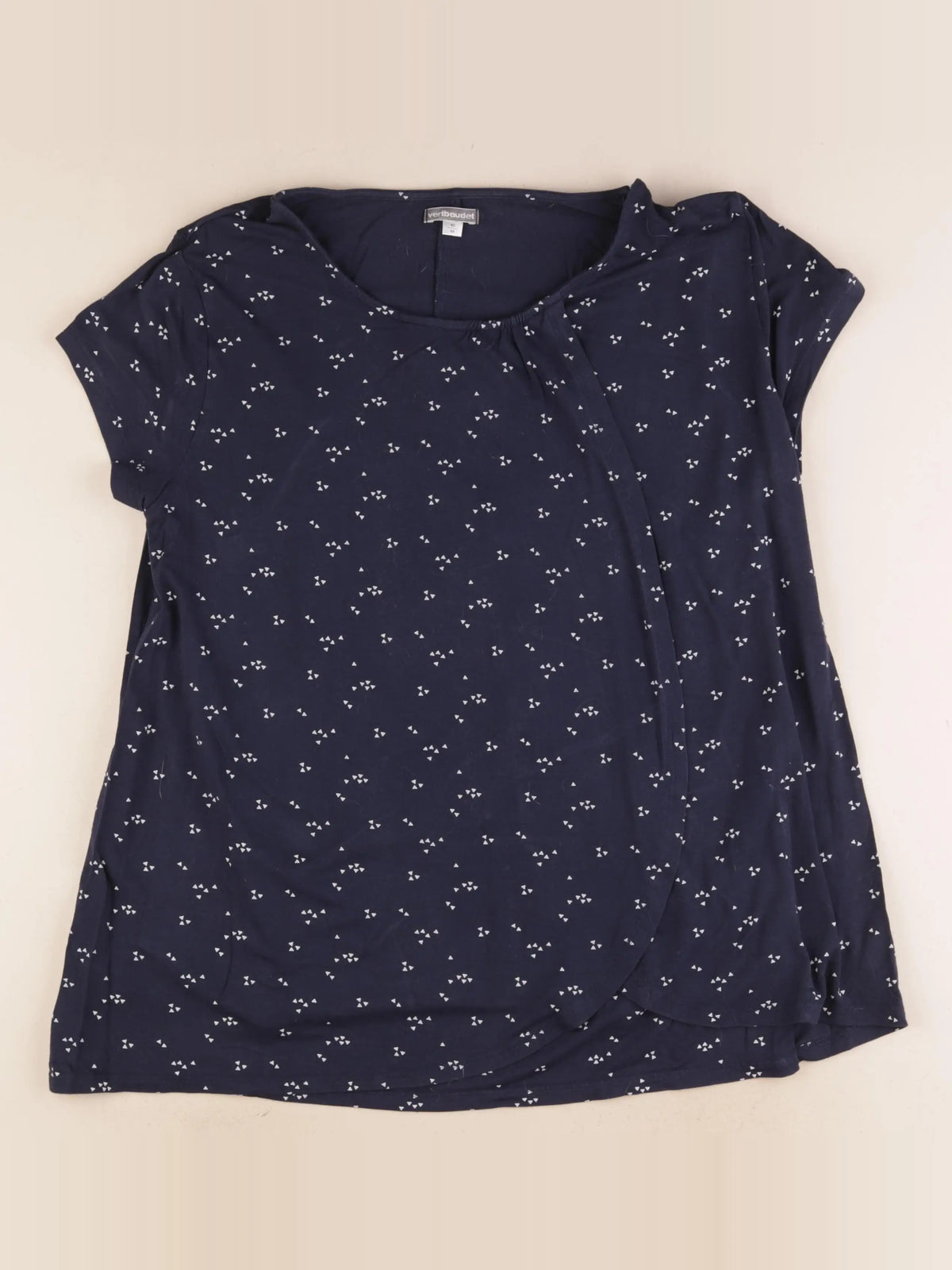 Vertbaudet - tee-shirt allaitement bleu - 42 à 44