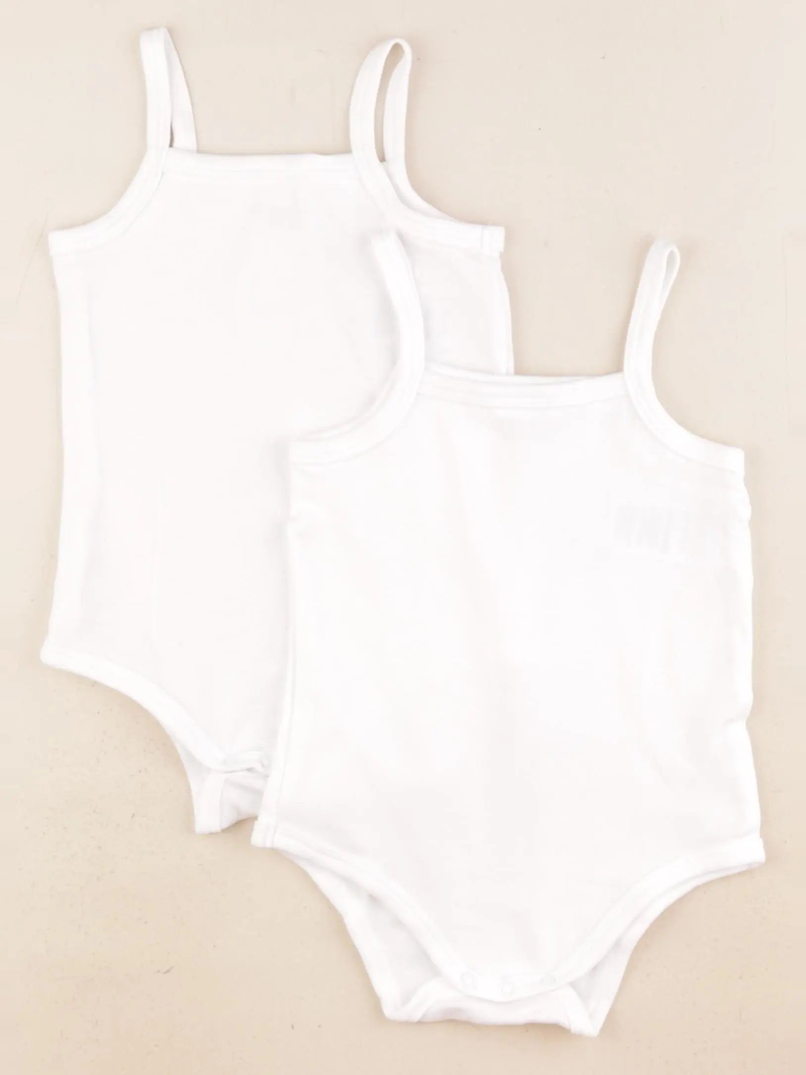 Vertbaudet - lot de 2 bodies en coton blanc - 36 mois