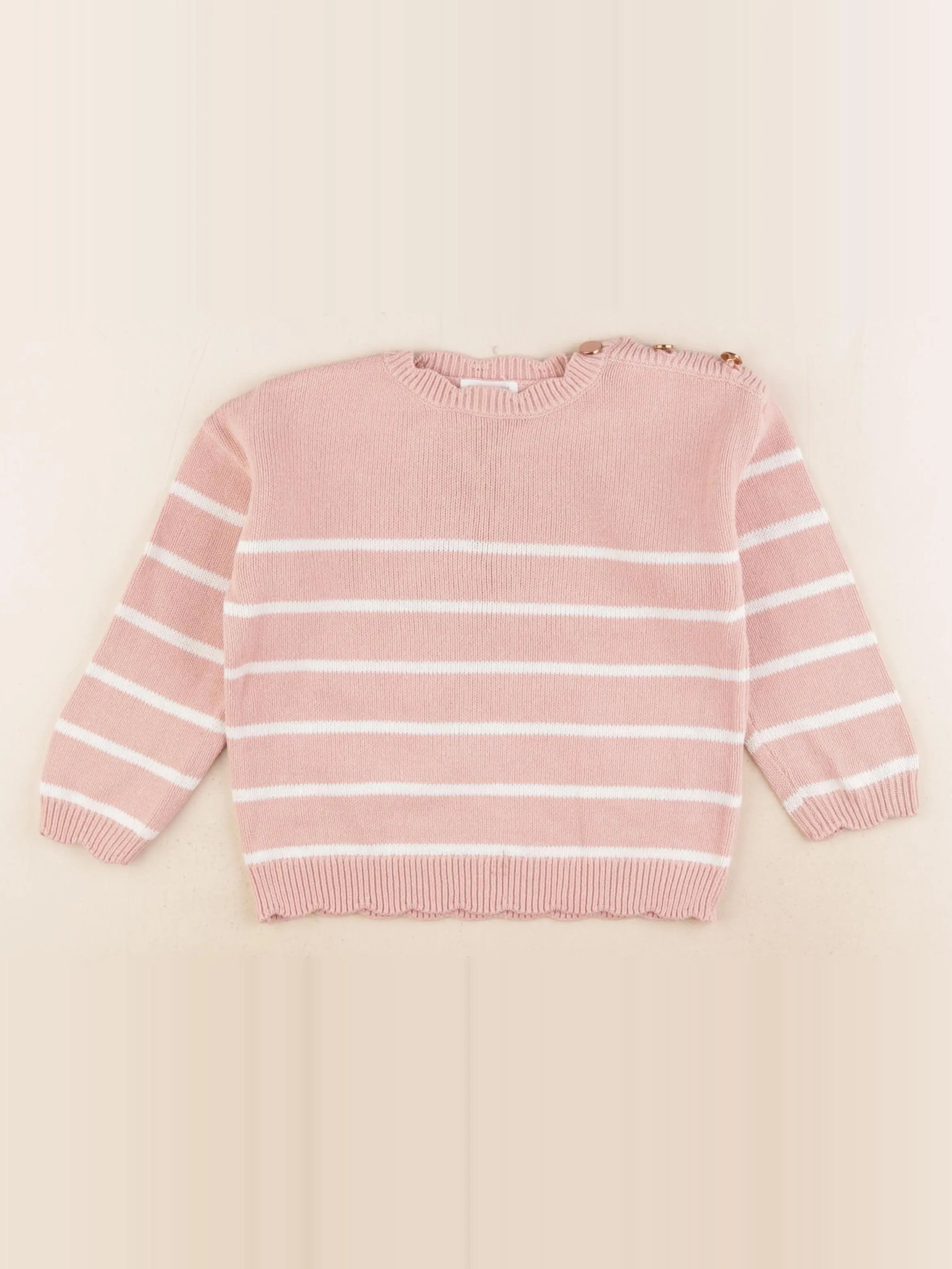 Vertbaudet - pull rose - 5 ans