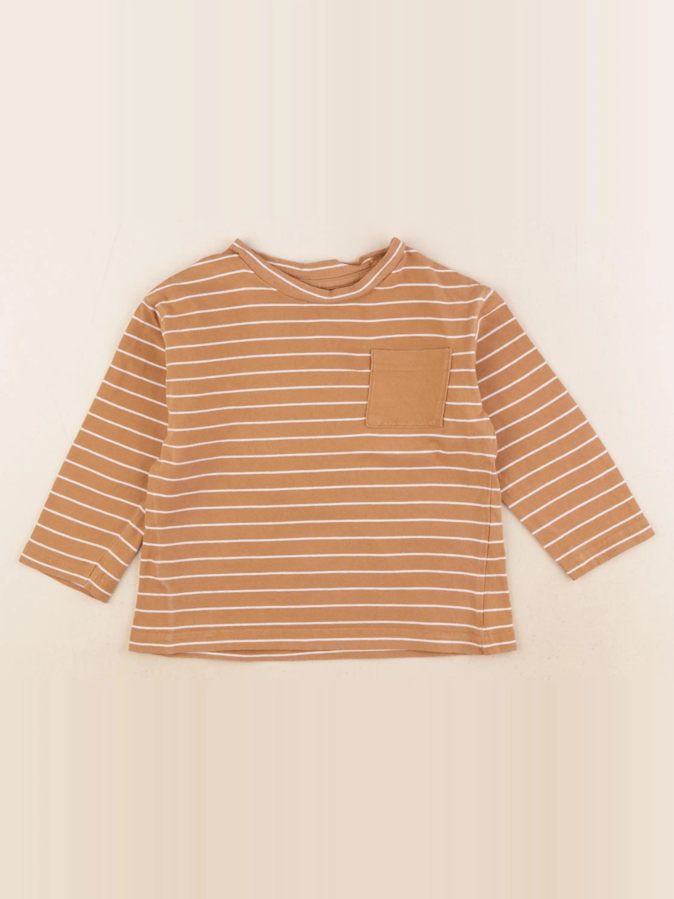 Vertbaudet - tee-shirt marron - 3 ans