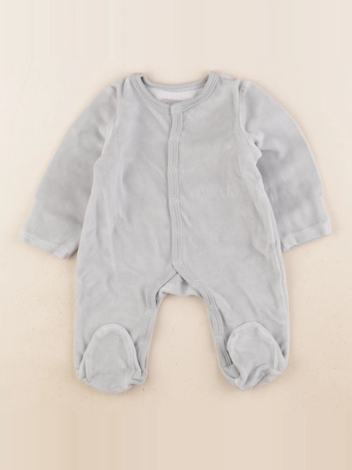 Boutchou - pyjama velours vert - 1 mois