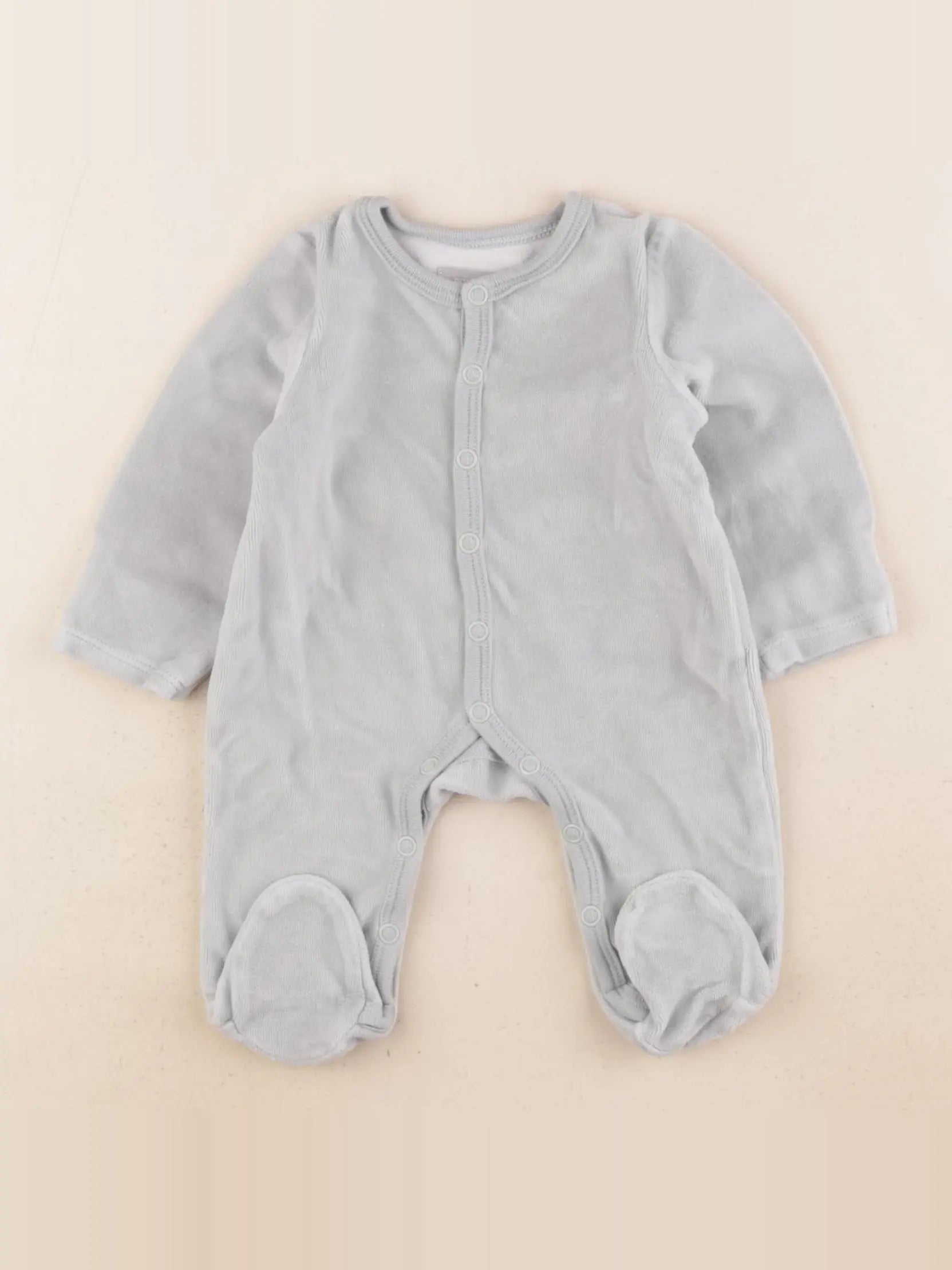 Boutchou - pyjama velours vert - 1 mois