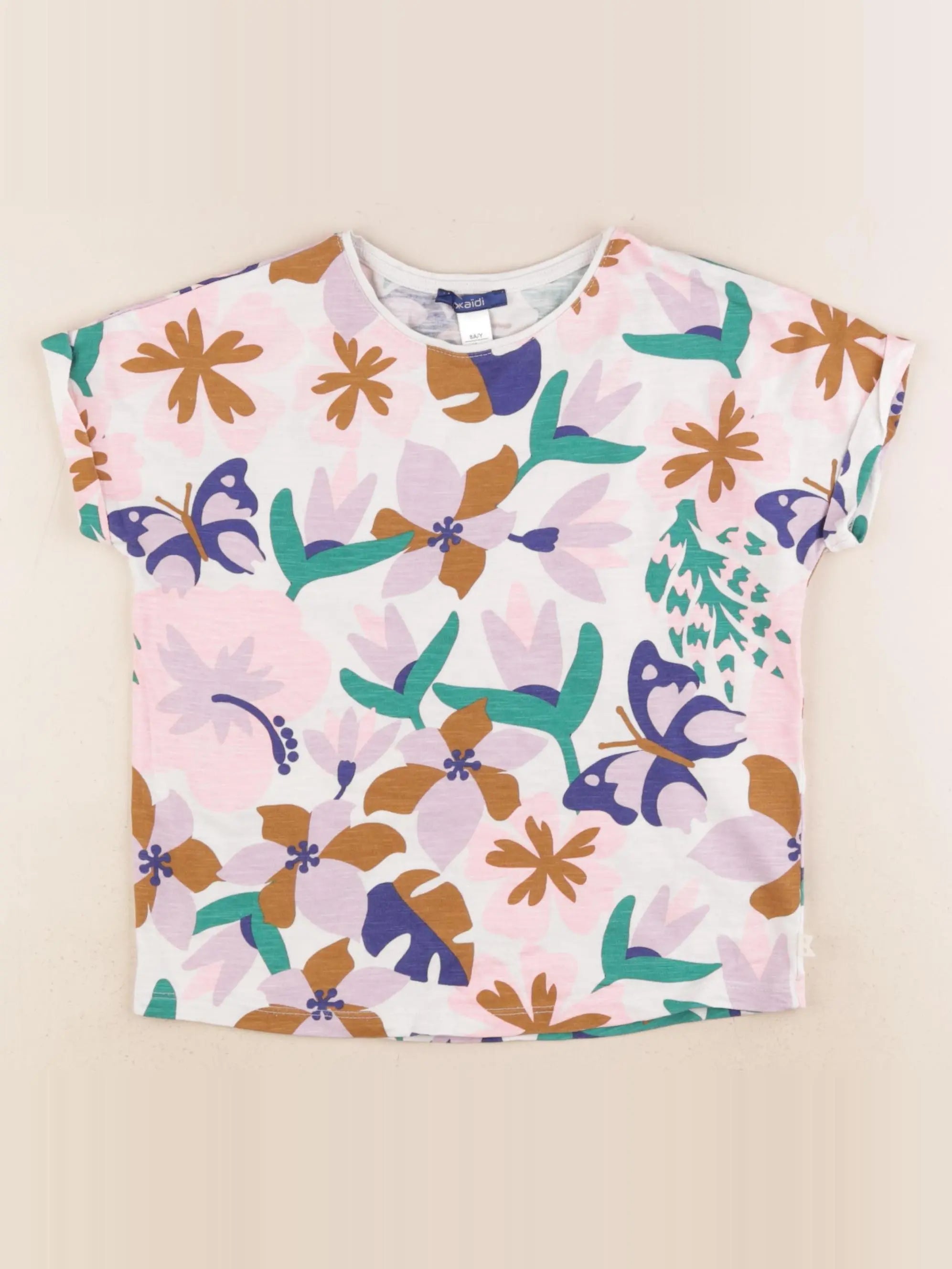 Okaidi - tee-shirt multicolore - 8 ans