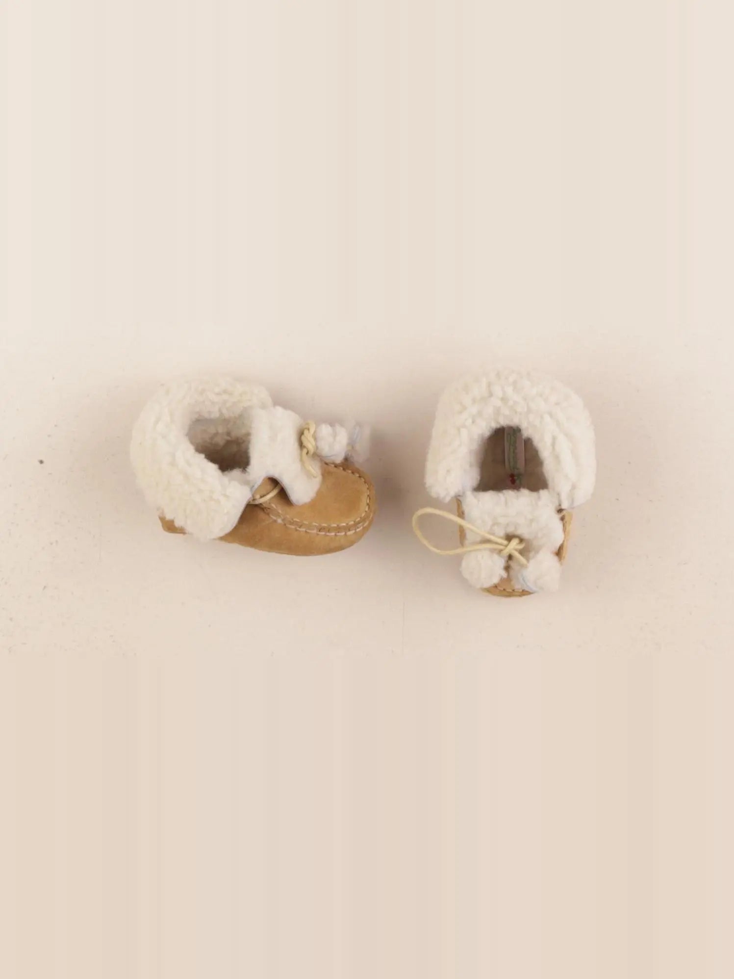Bonpoint - chaussons beige - pointure 17