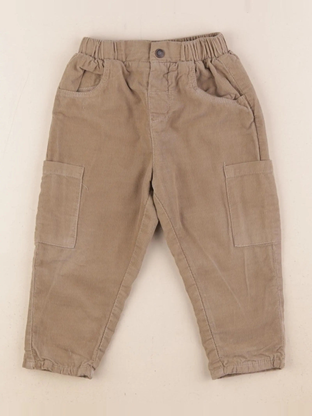Vertbaudet - pantalon beige - 24 mois