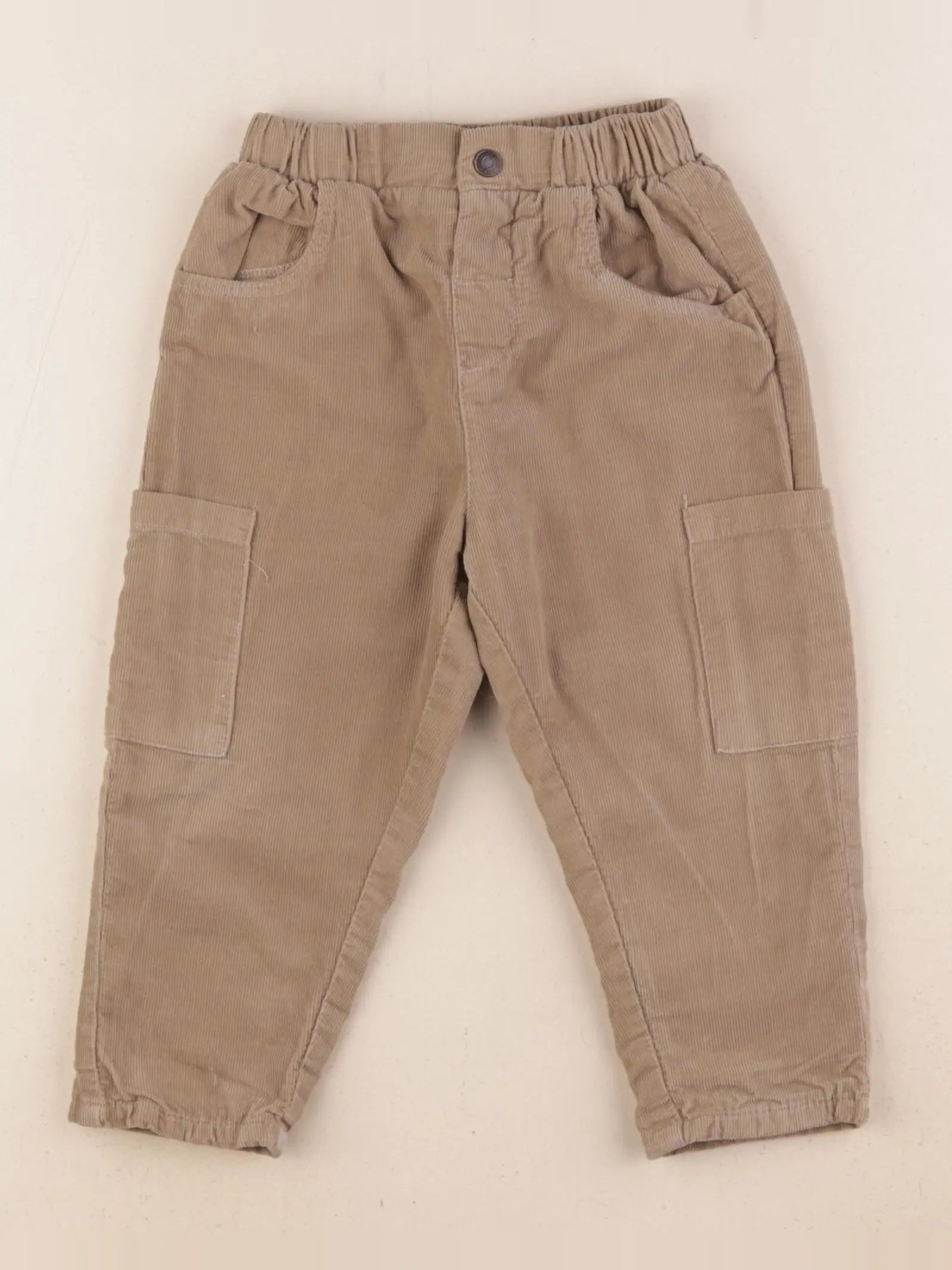 Vertbaudet - pantalon beige - 24 mois