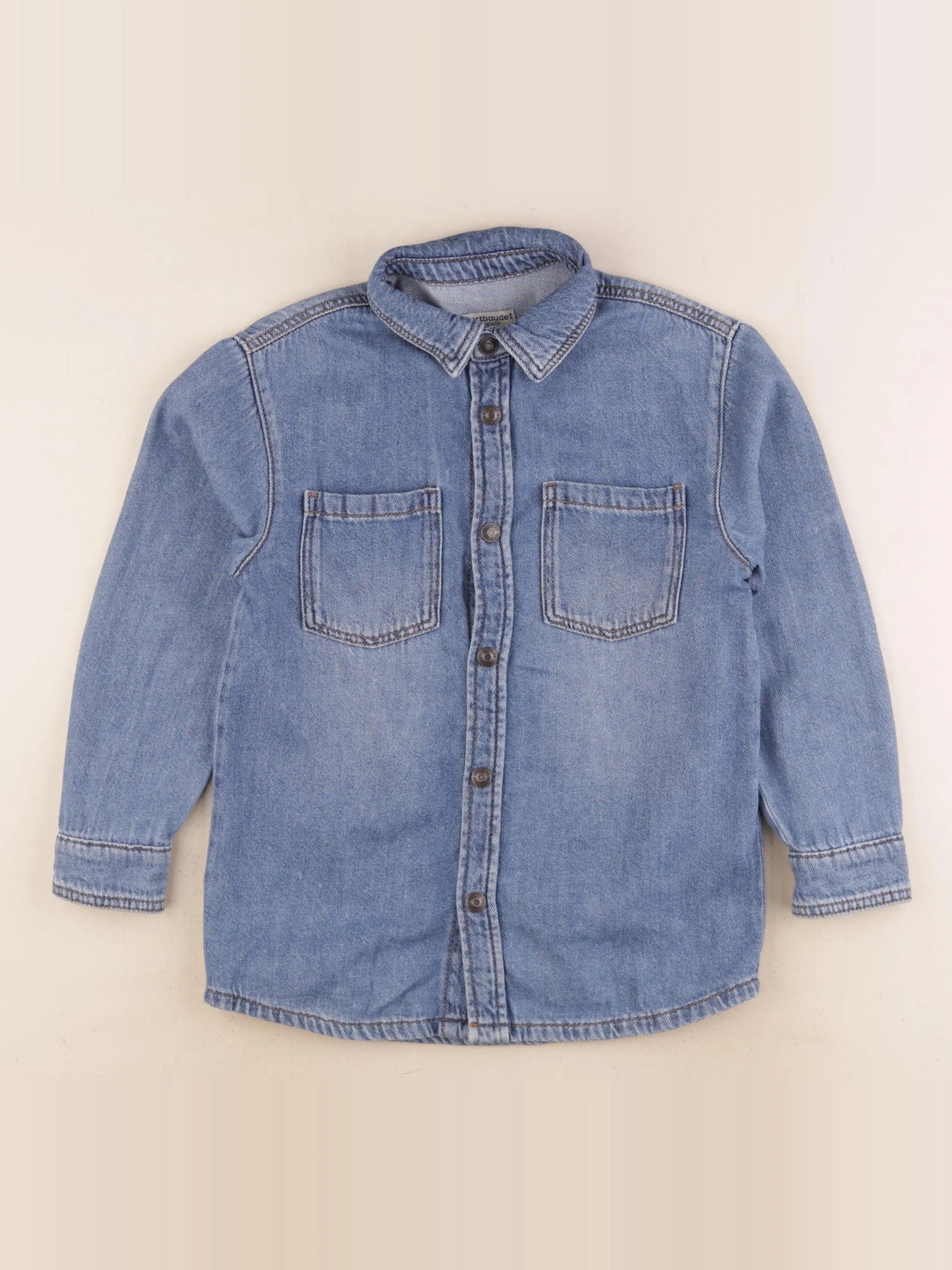 Vertbaudet - chemise bleu - 8 ans