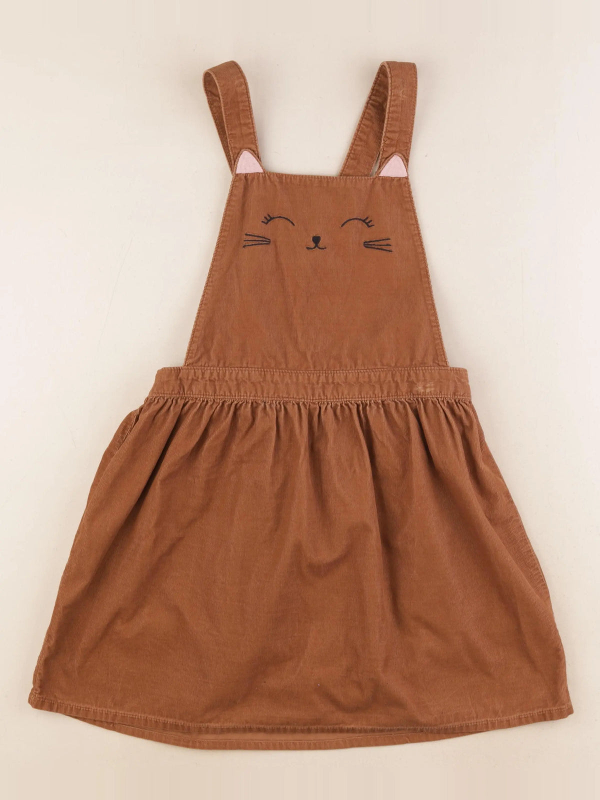 H&M - robe marron - 9/10 ans