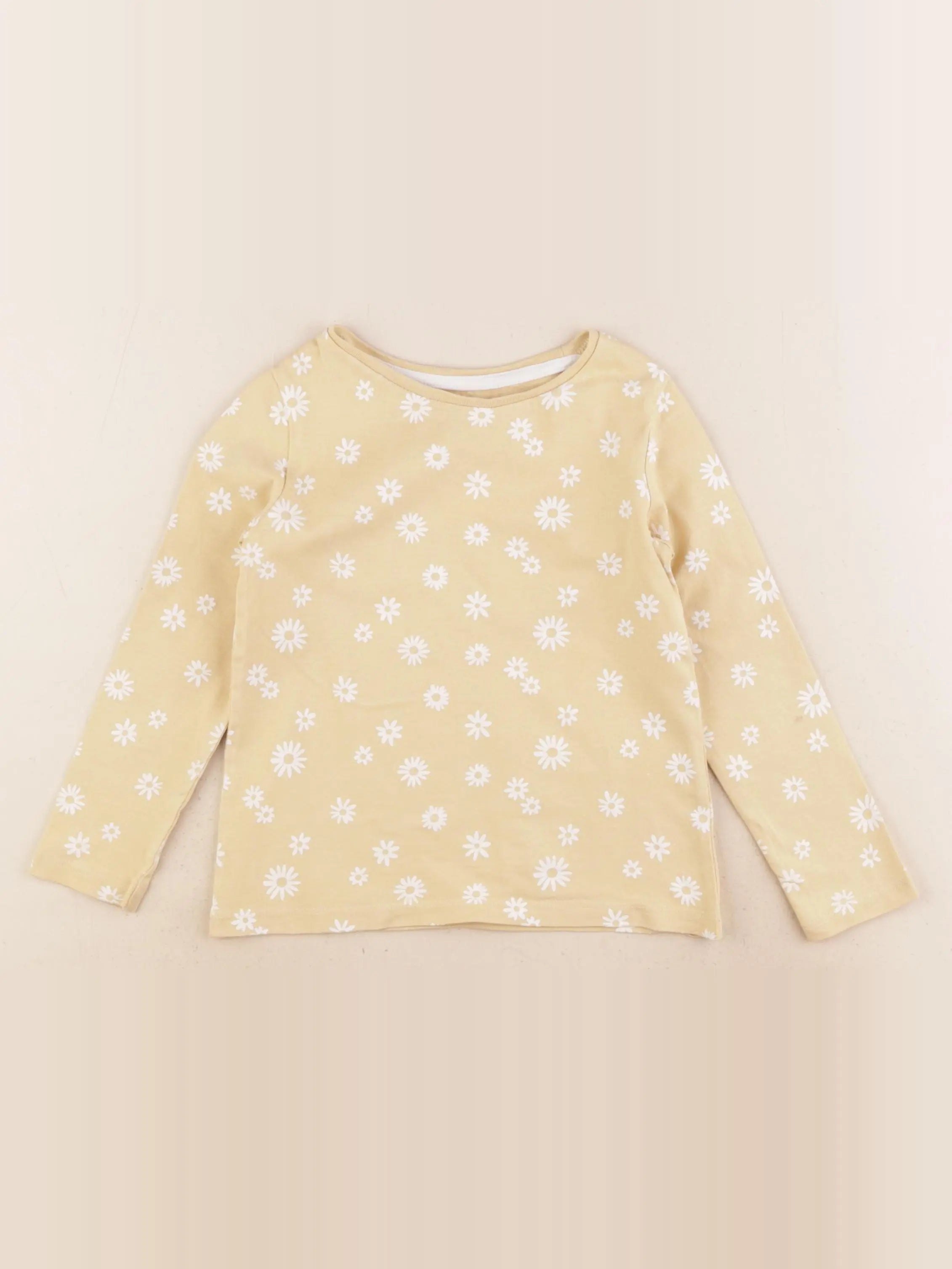 Vertbaudet - tee-shirt jaune - 4 ans