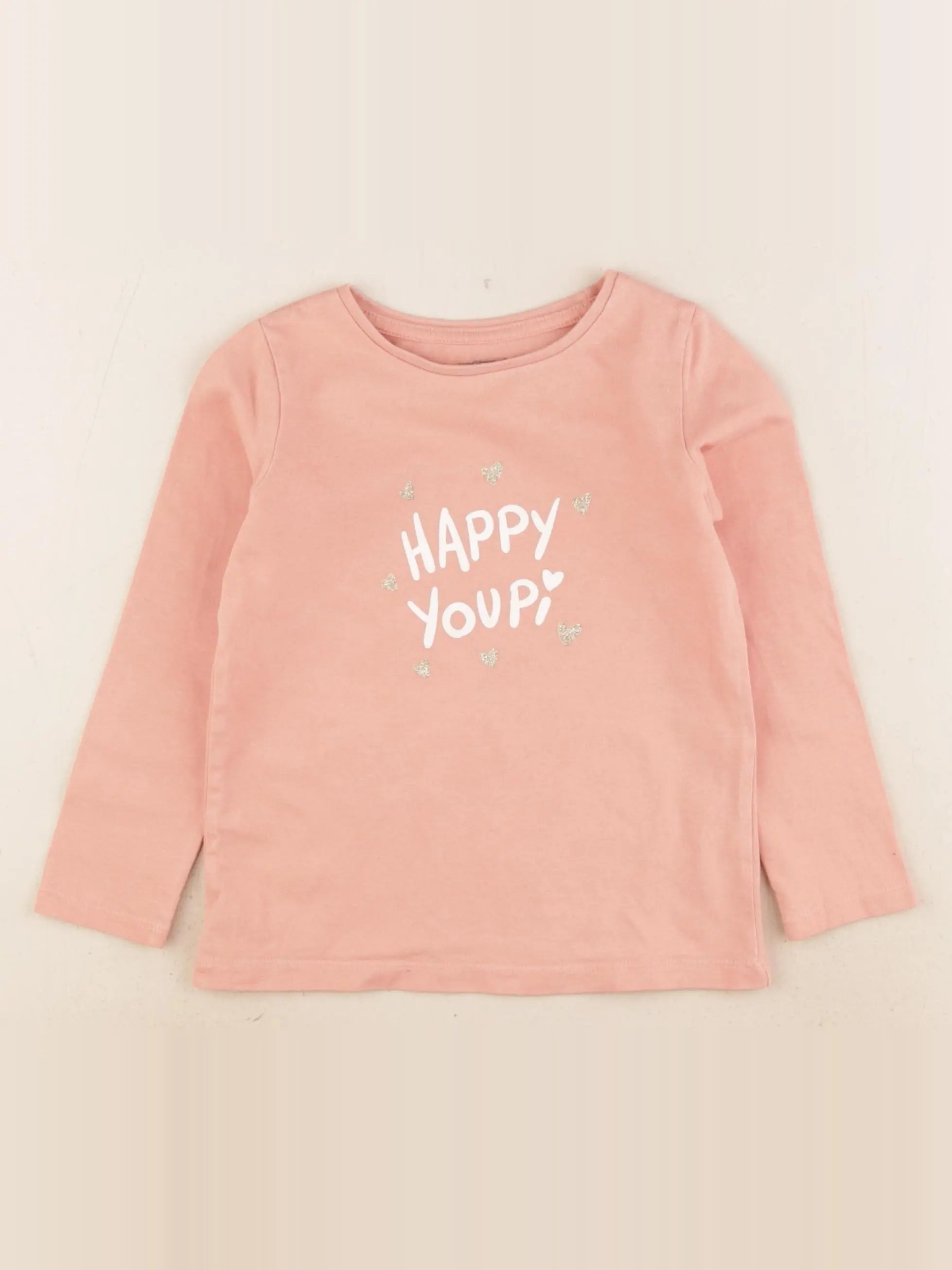 Vertbaudet - tee-shirt rose - 4 ans