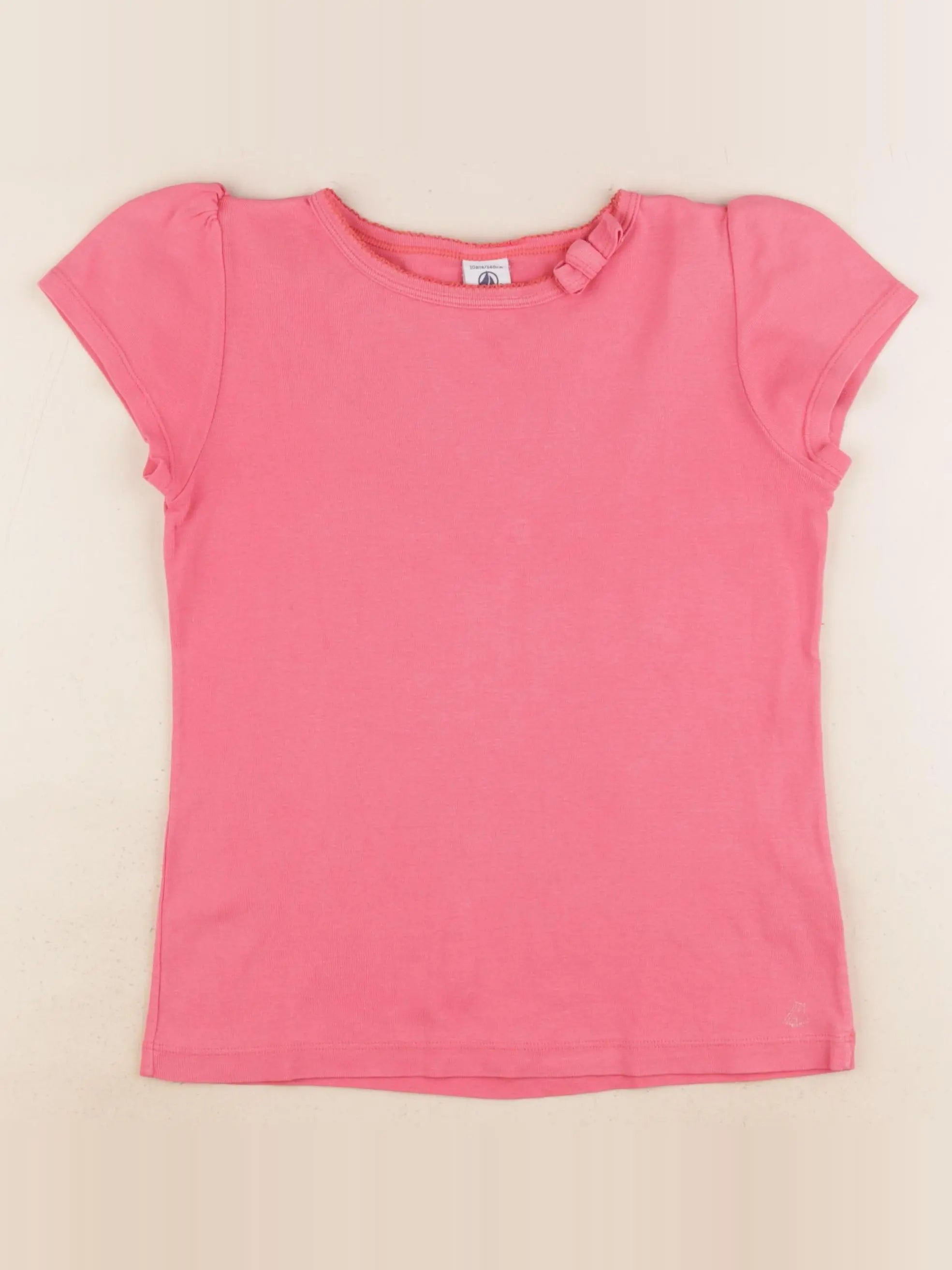 Petit Bateau - tee-shirt rose - 10 ans