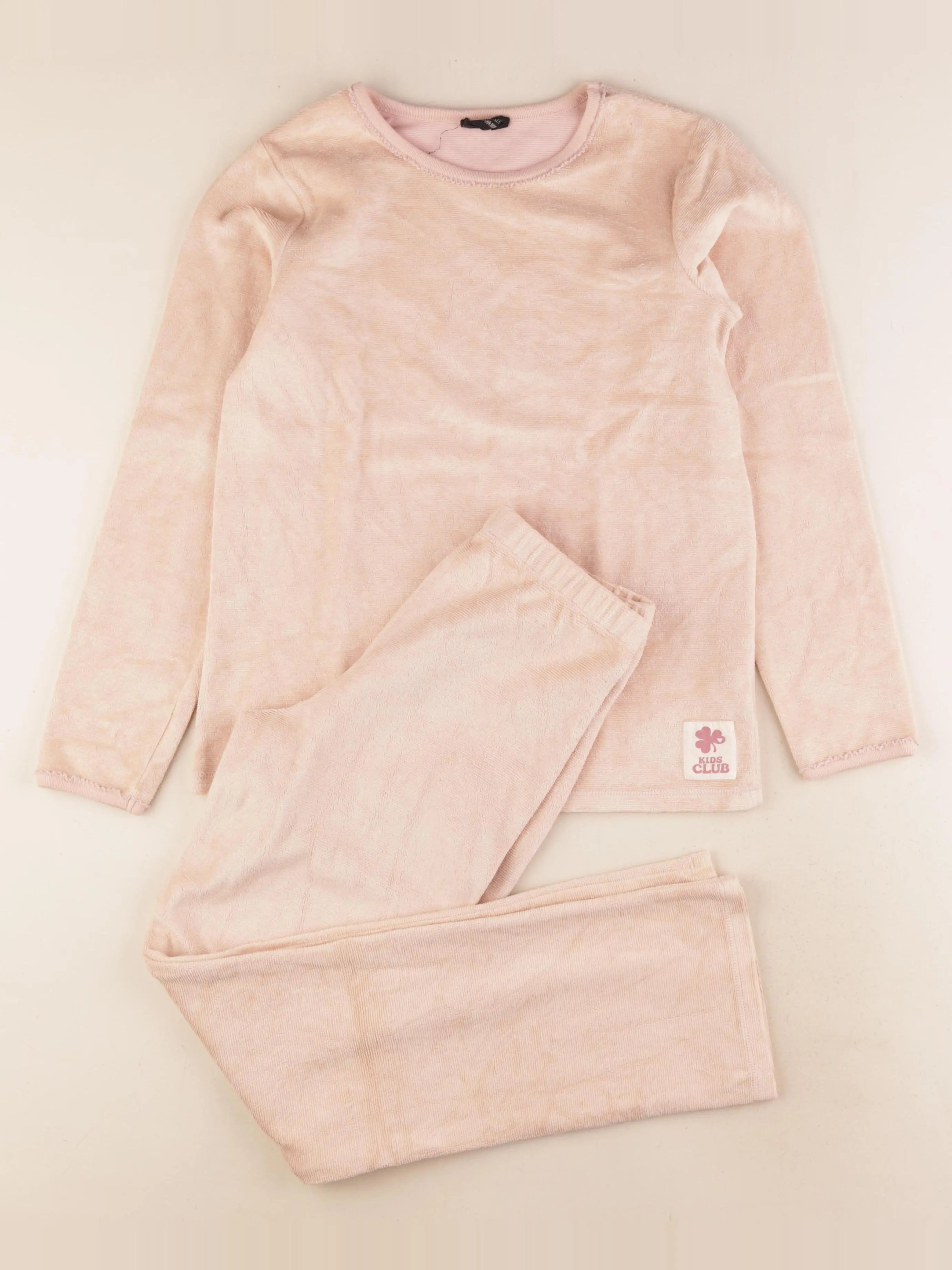 Monoprix - pyjama velours rose - 12 ans