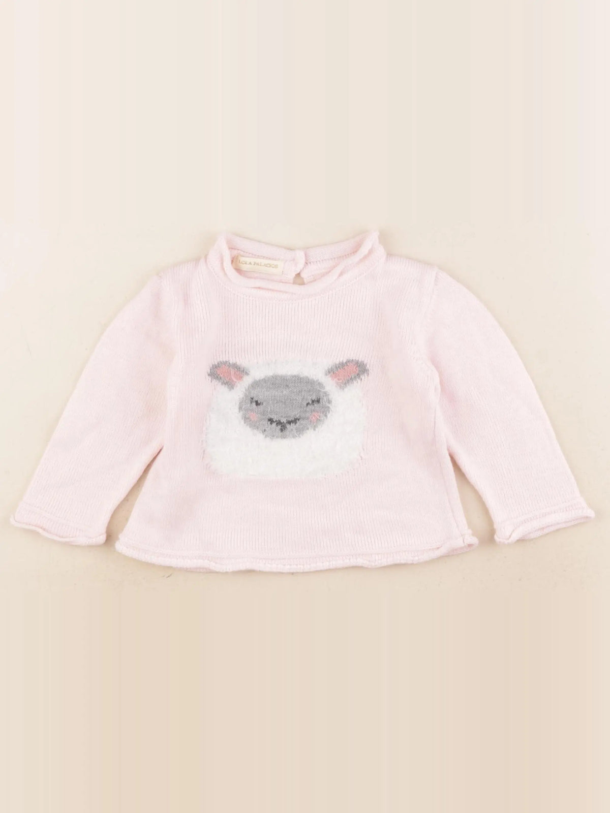 Lola Palacios - pull rose - 6 mois