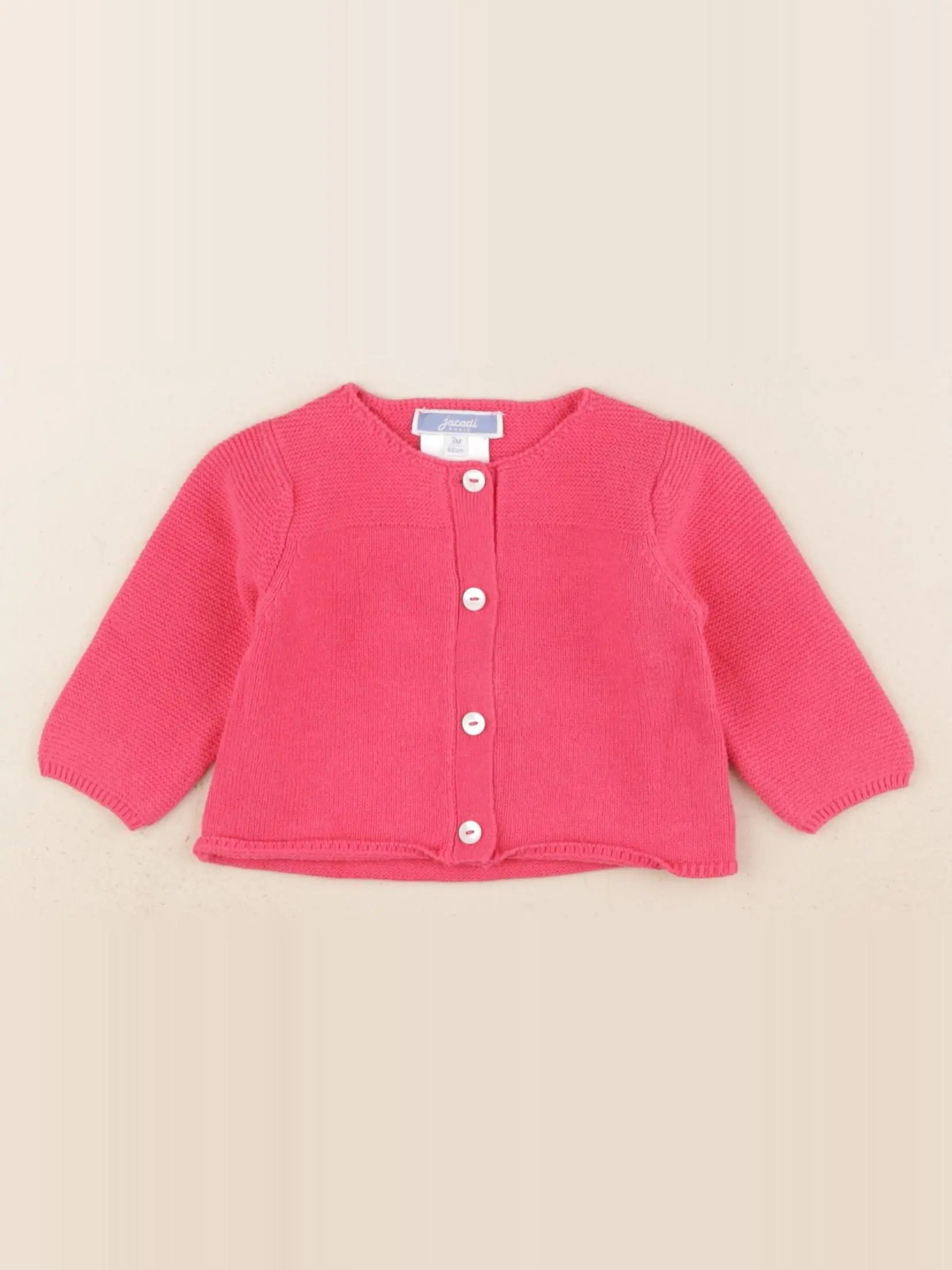 Jacadi - gilet rose - 3 mois