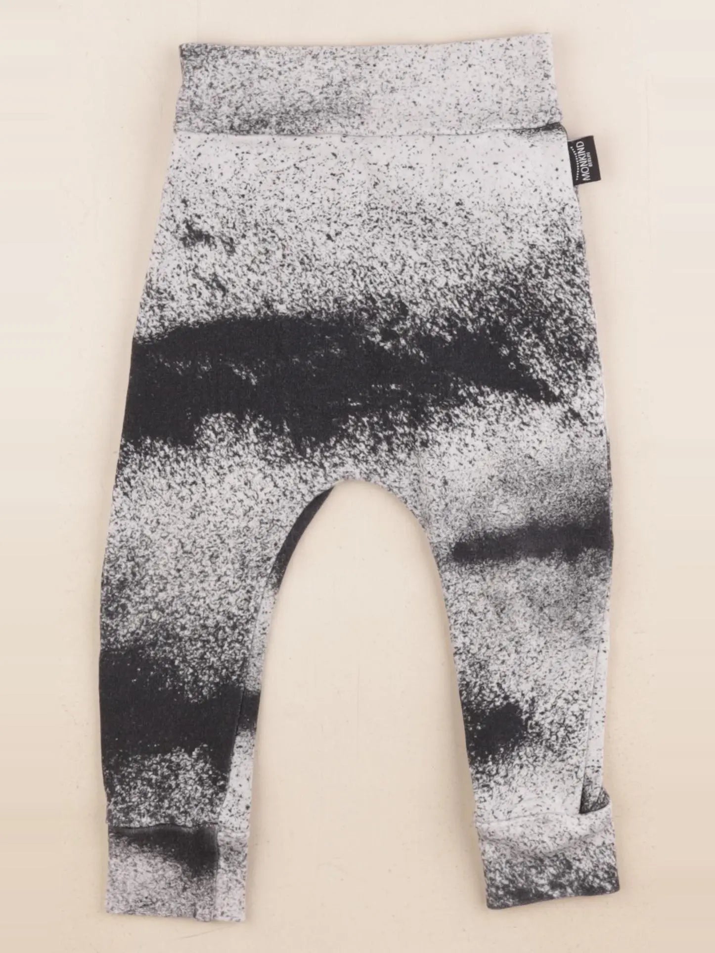 Monkind - legging noir, gris - 1 an à 2 ans