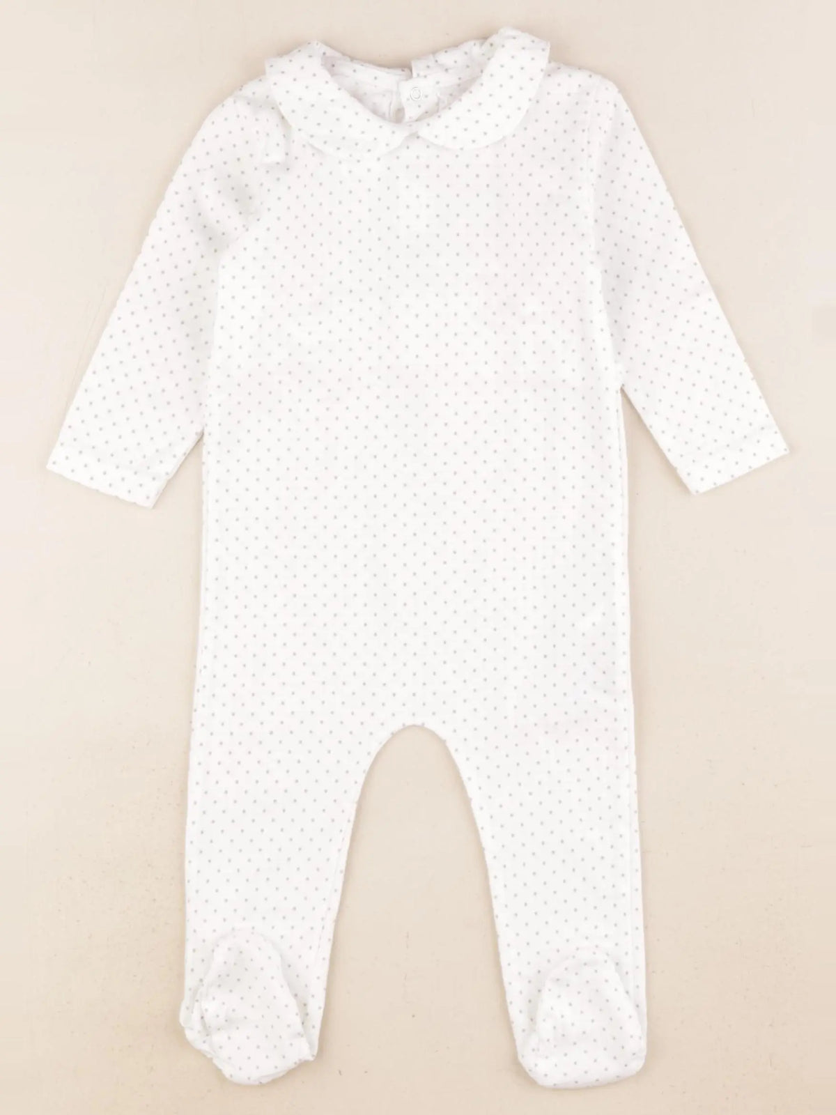 Zara - pyjama coton blanc - 6/12 mois