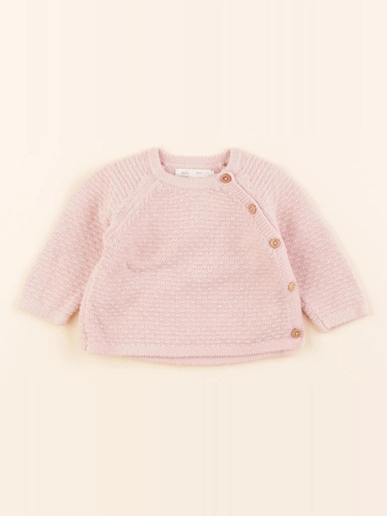 Zara - pull rose - 0/1 mois
