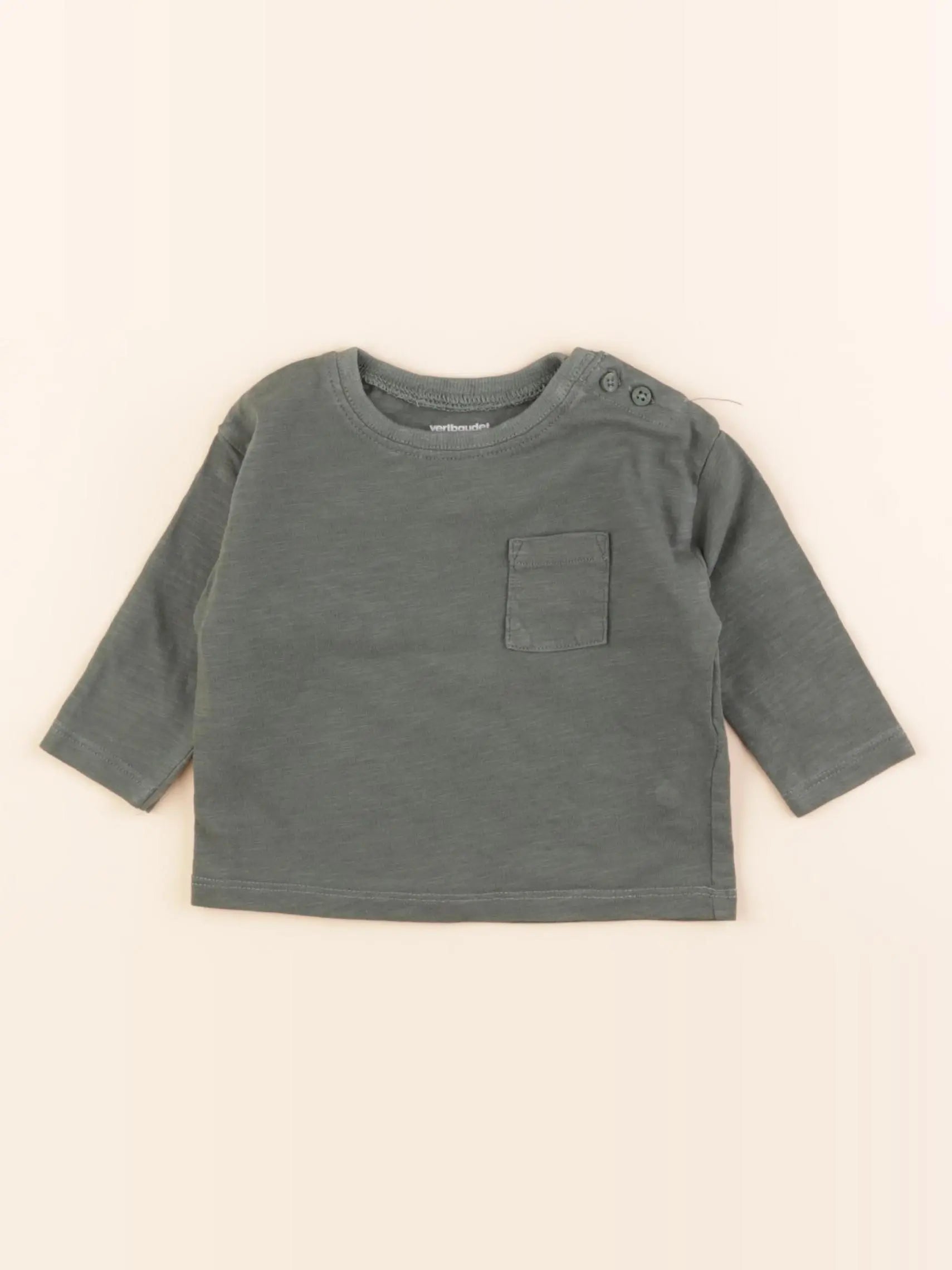 Vertbaudet - tee-shirt vert - 3 mois