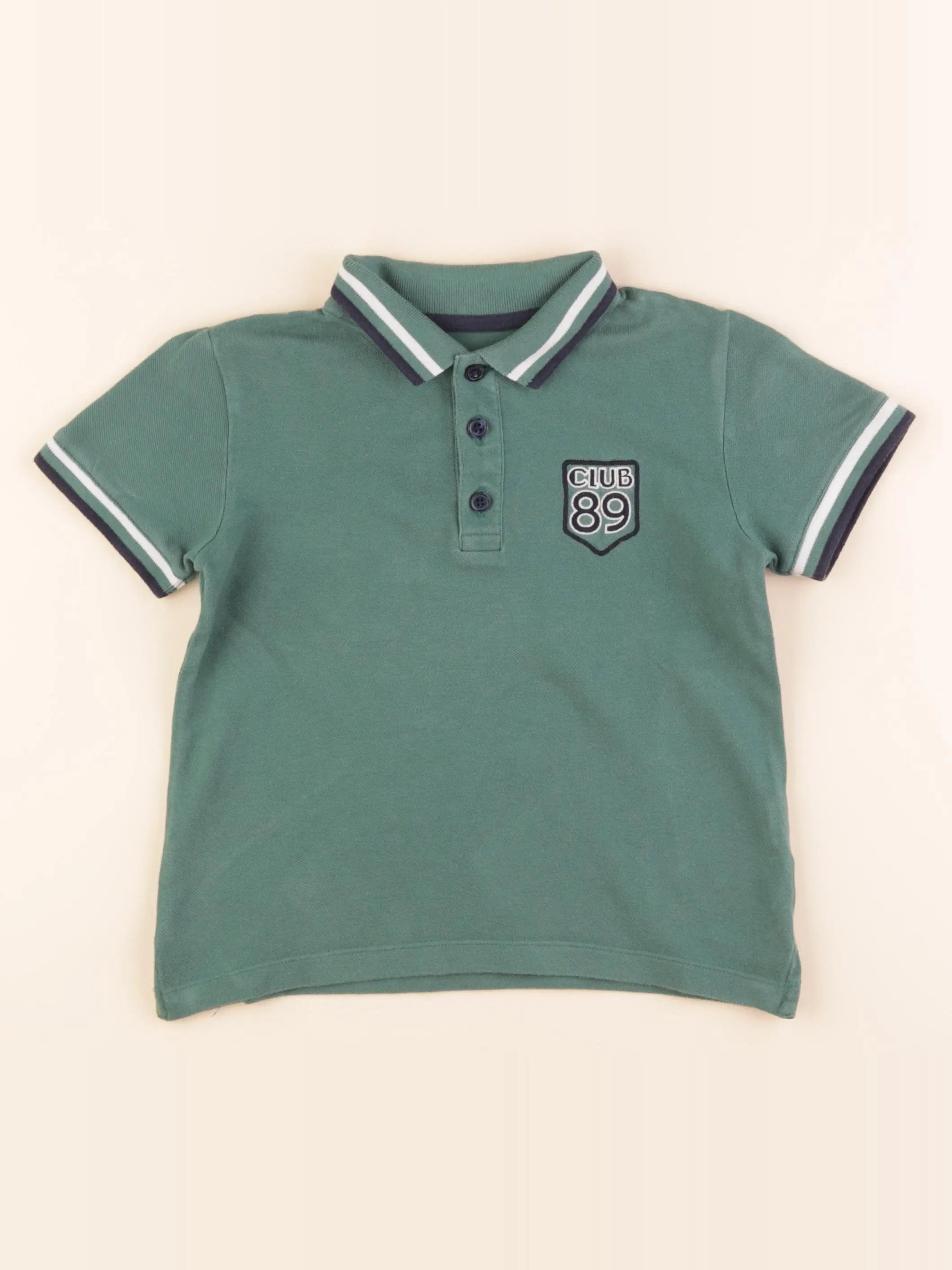 Monoprix - polo vert - 6 ans