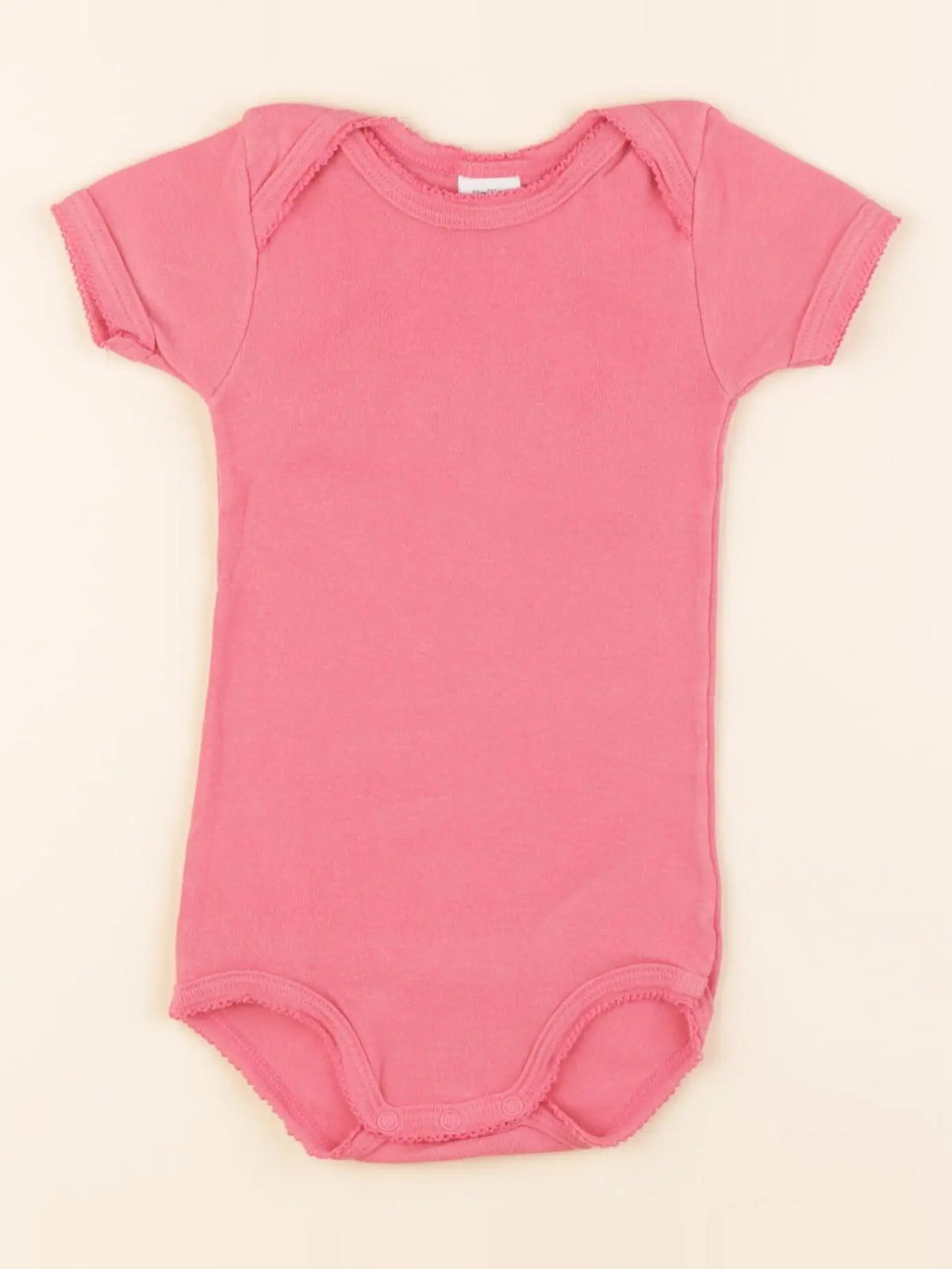 Petit Bateau - body rose - 12 mois