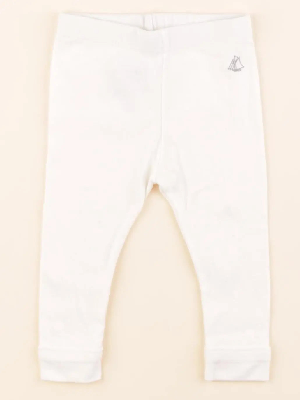 Petit Bateau - legging blanc - 6 mois