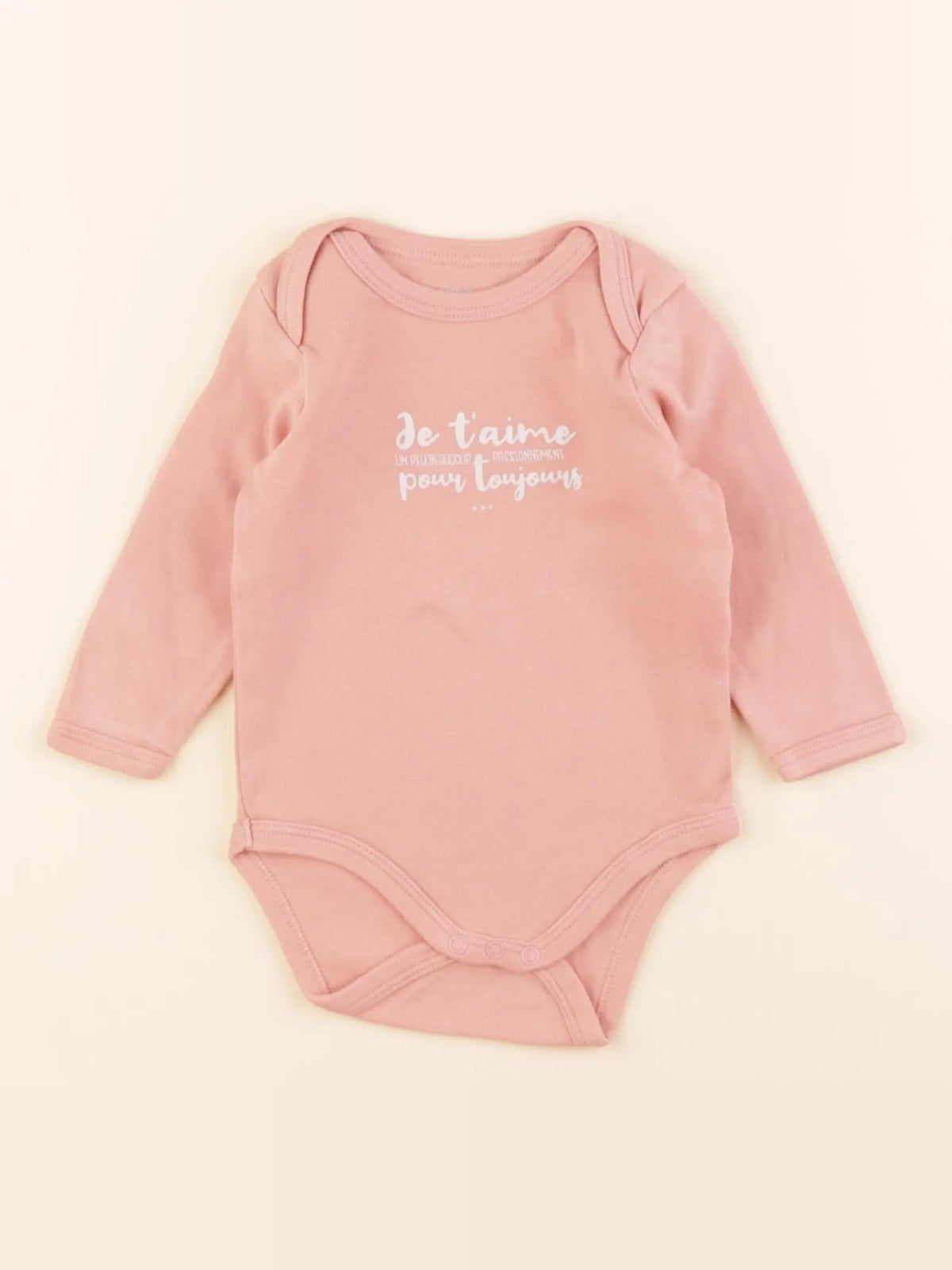 Vertbaudet - body rose - 6 mois