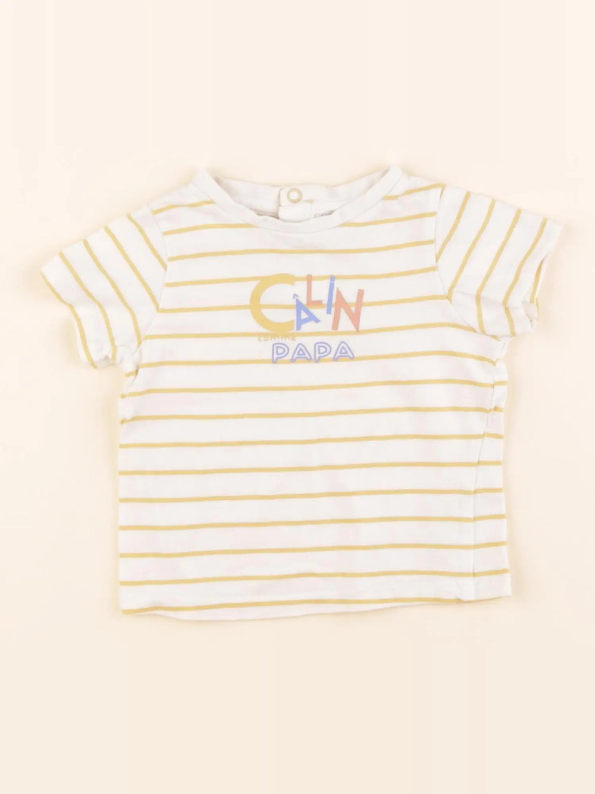 Tape à l'oeil - tee-shirt jaune - 6 mois