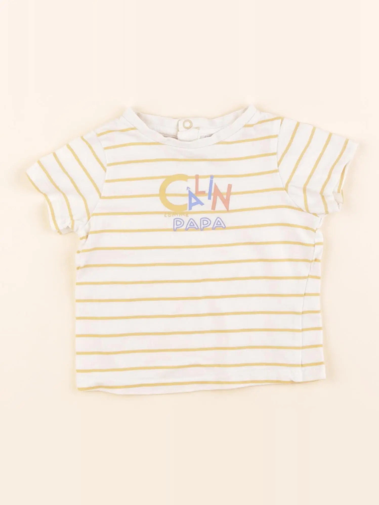 Tape à l'oeil - tee-shirt jaune - 6 mois