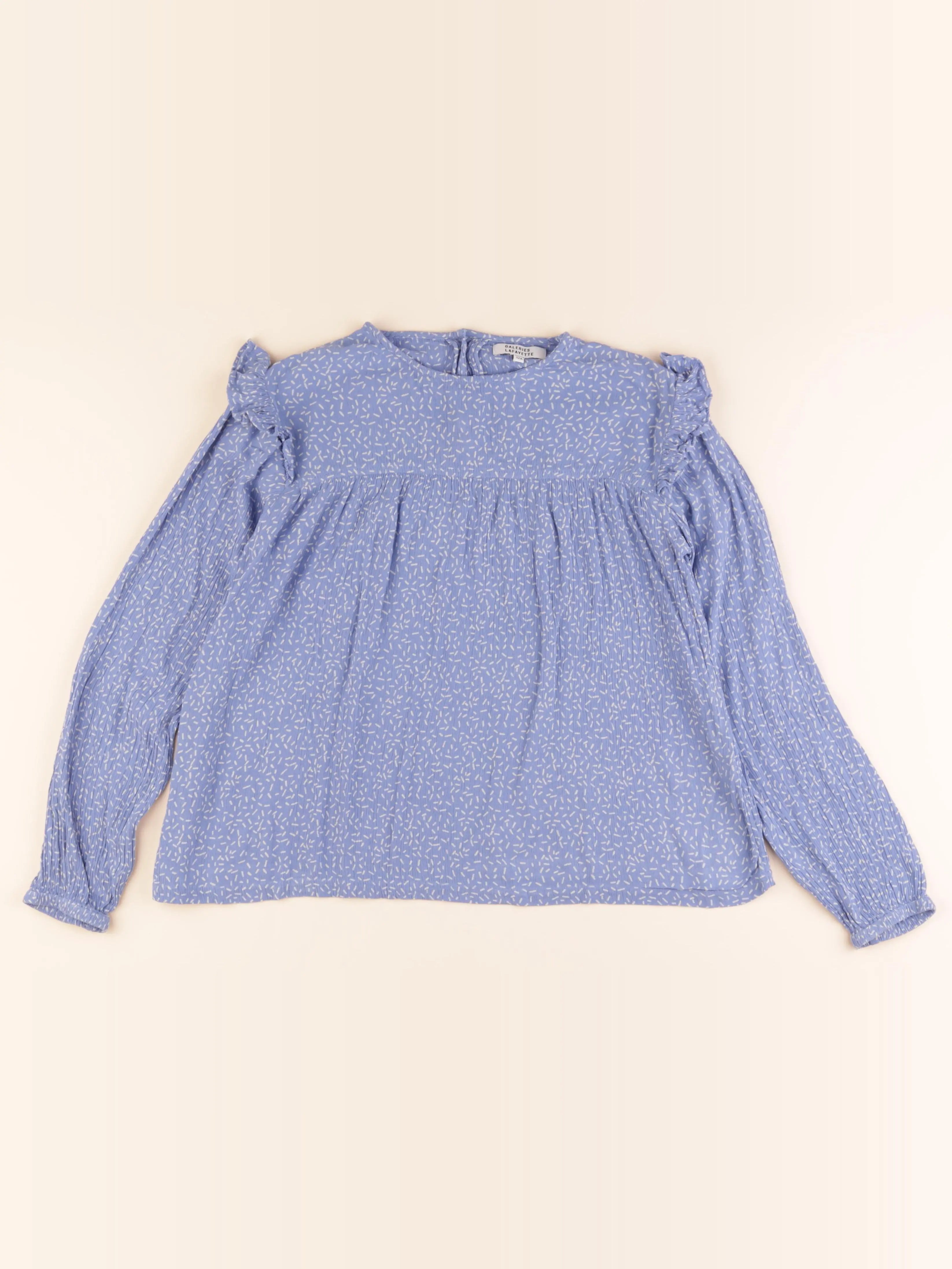 Galeries Lafayette - blouse bleu - 12 ans